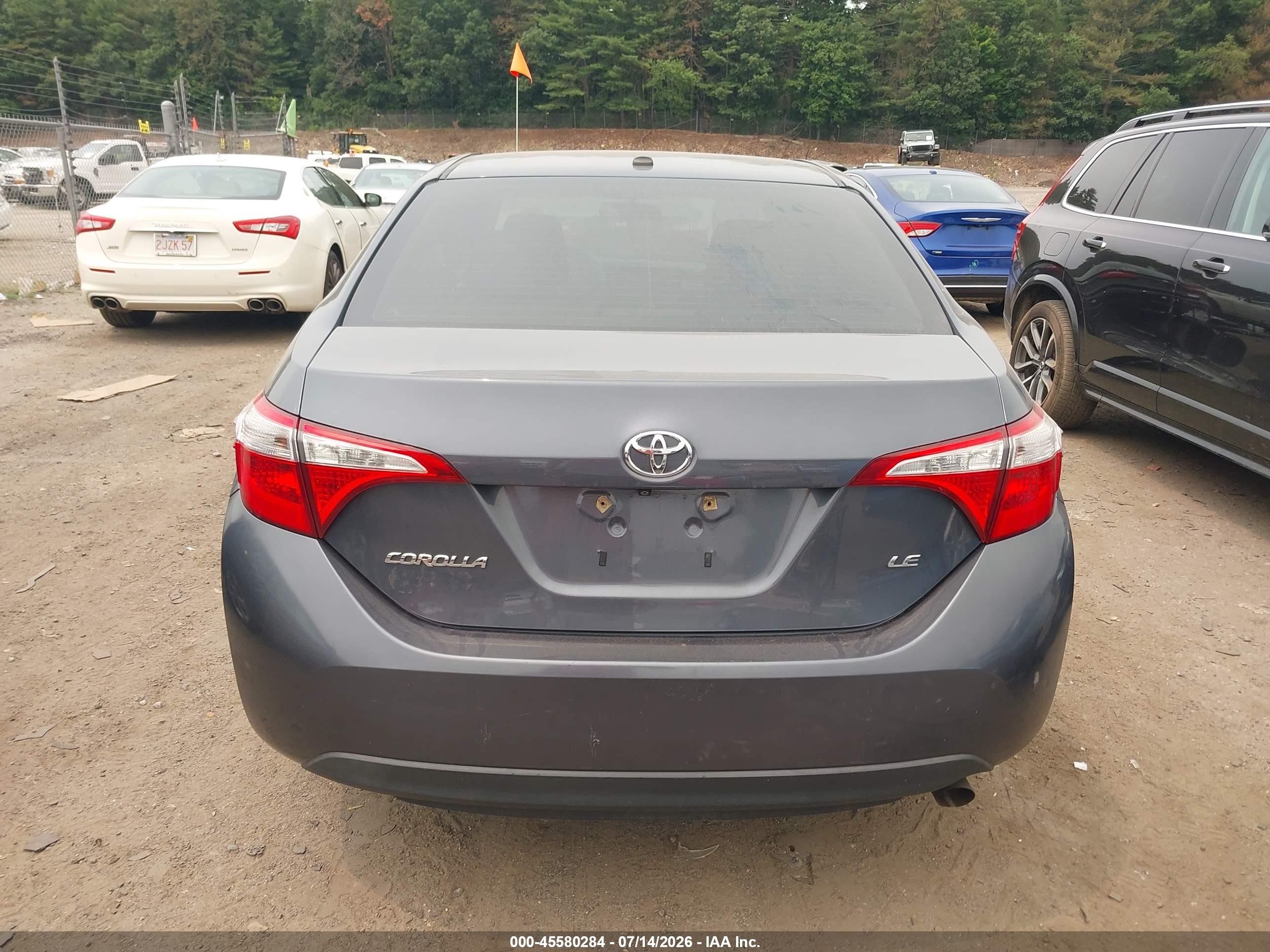 2014 Toyota Corolla Le Premium Gray vin: 2T1BURHE6EC095484