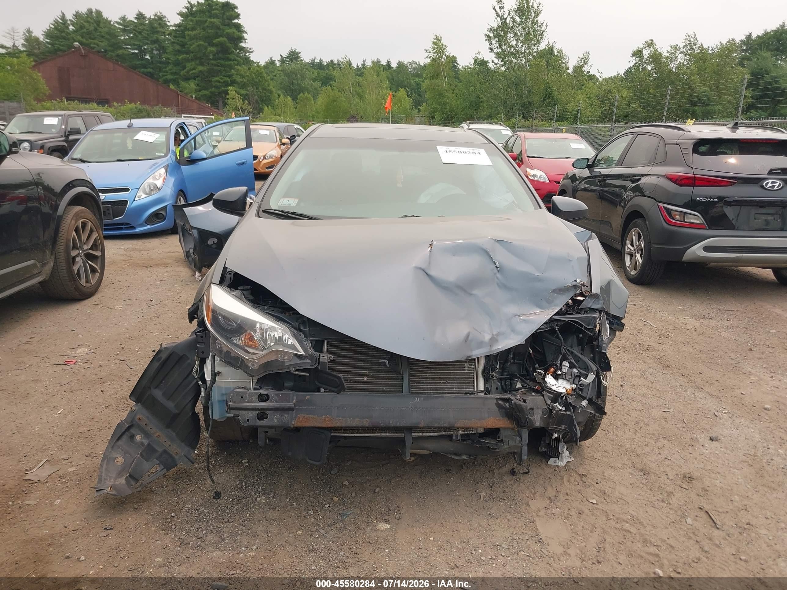2014 Toyota Corolla Le Premium Gray vin: 2T1BURHE6EC095484