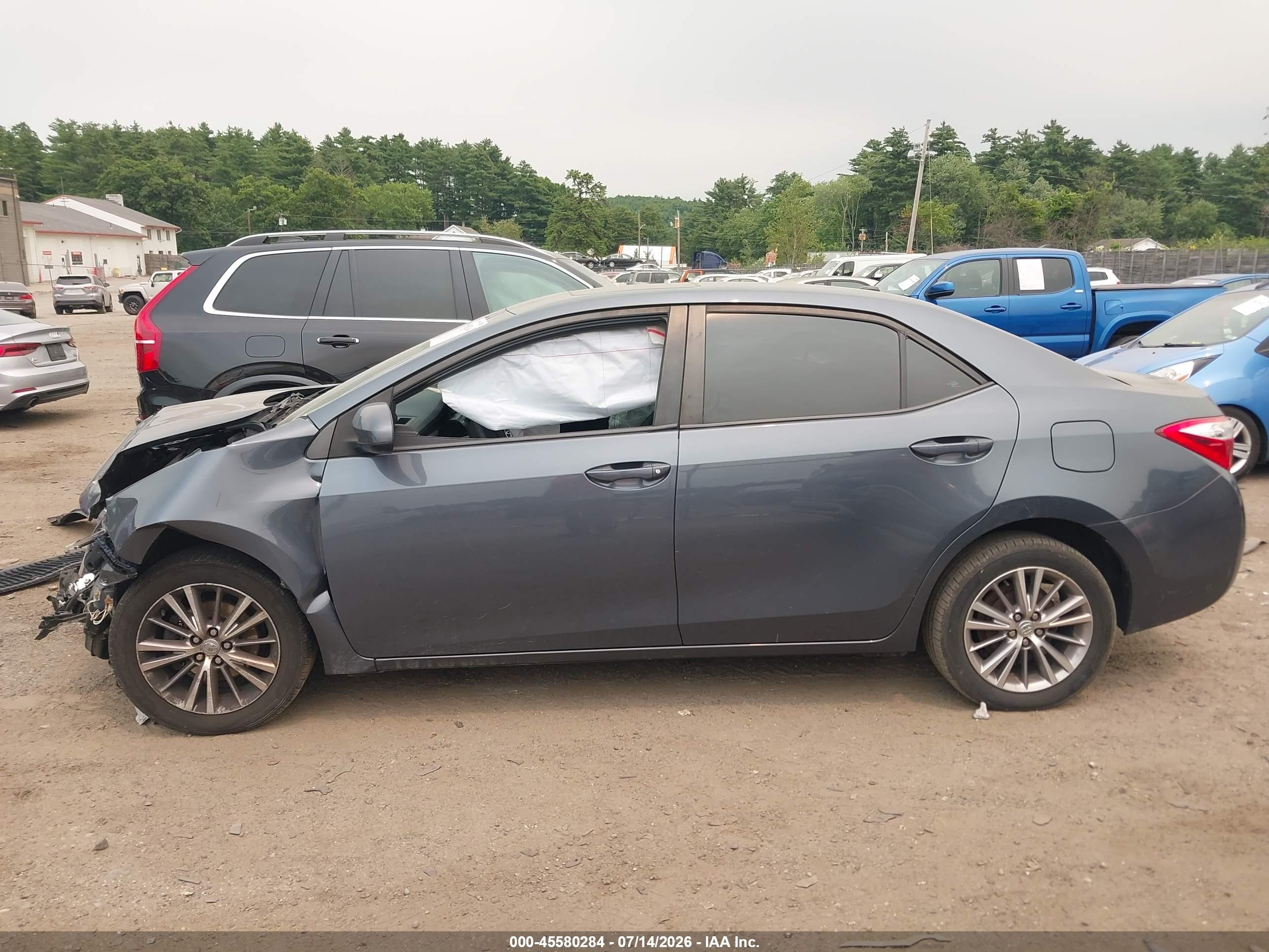 2014 Toyota Corolla Le Premium Gray vin: 2T1BURHE6EC095484
