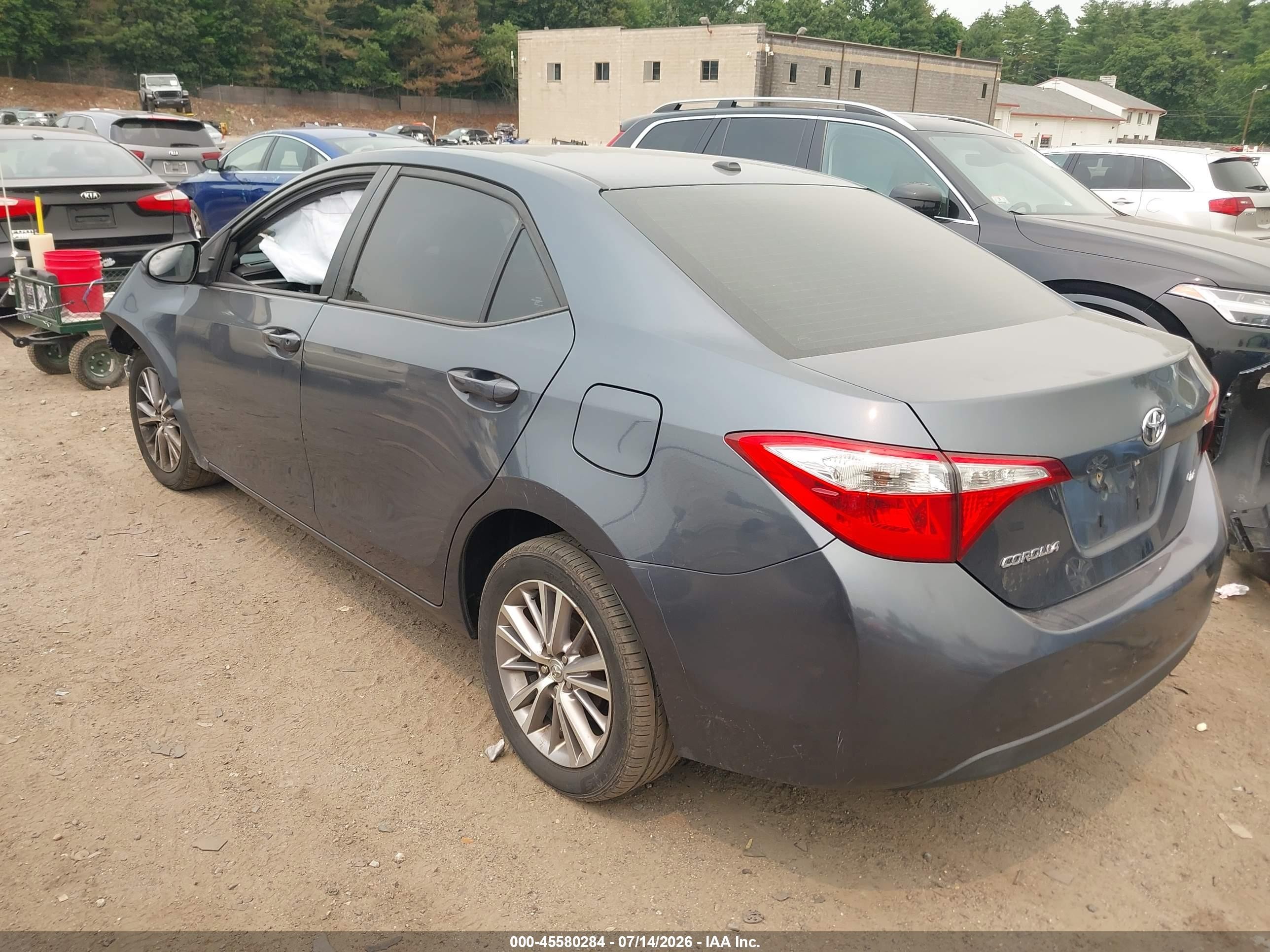 2014 Toyota Corolla Le Premium Gray vin: 2T1BURHE6EC095484