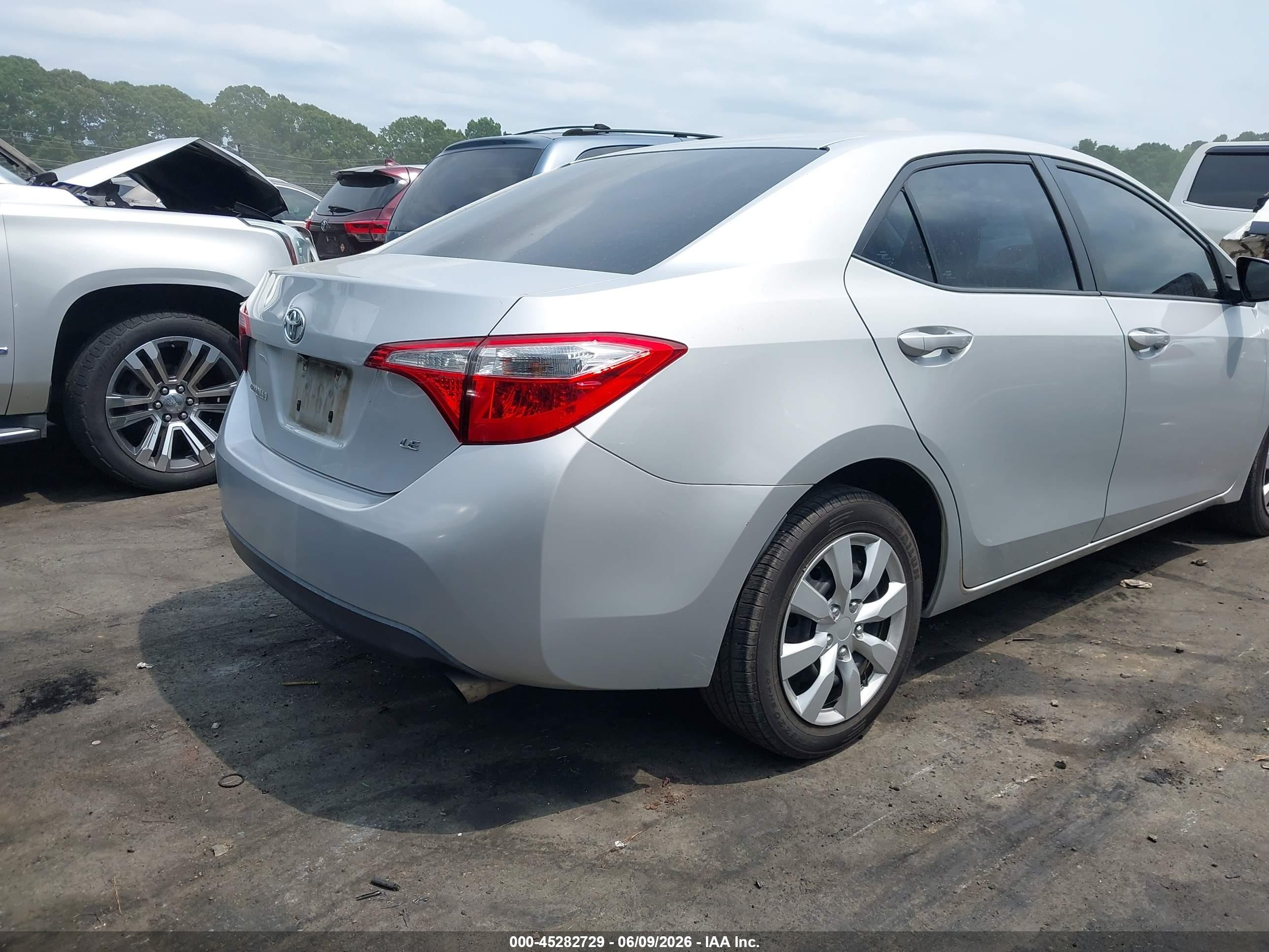 2014 Toyota Corolla Le Silver vin: 2T1BURHE6EC107519