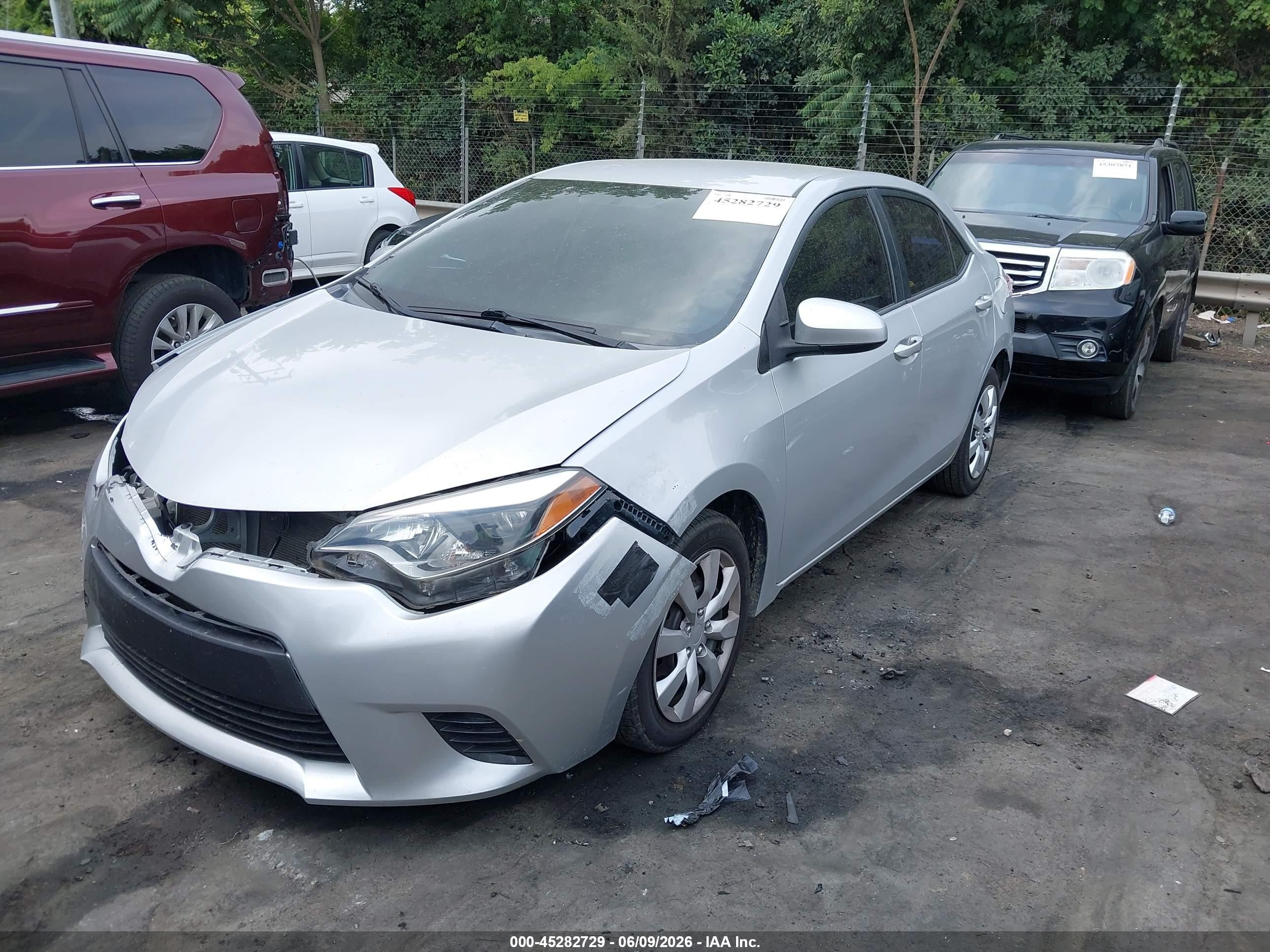 2014 Toyota Corolla Le Silver vin: 2T1BURHE6EC107519