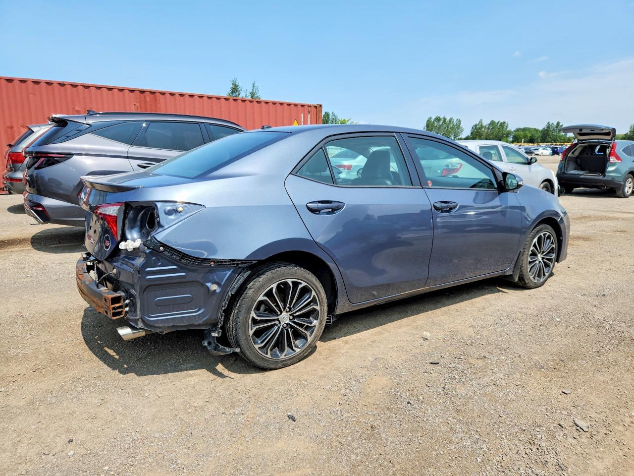 2014 Toyota Corolla L Gray vin: 2T1BURHE6EC108248