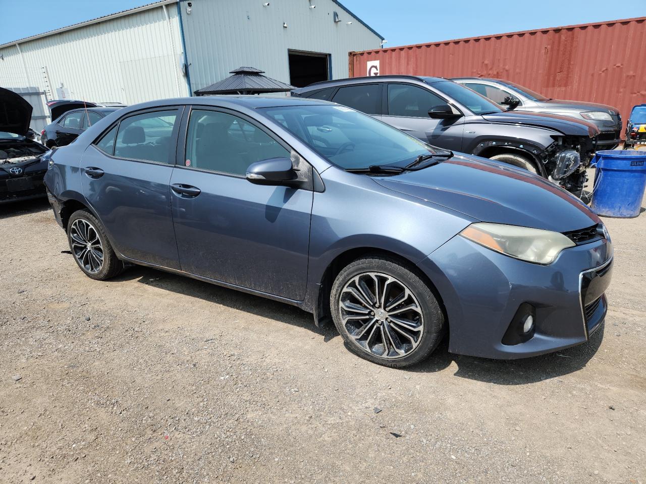 2014 Toyota Corolla L Gray vin: 2T1BURHE6EC108248