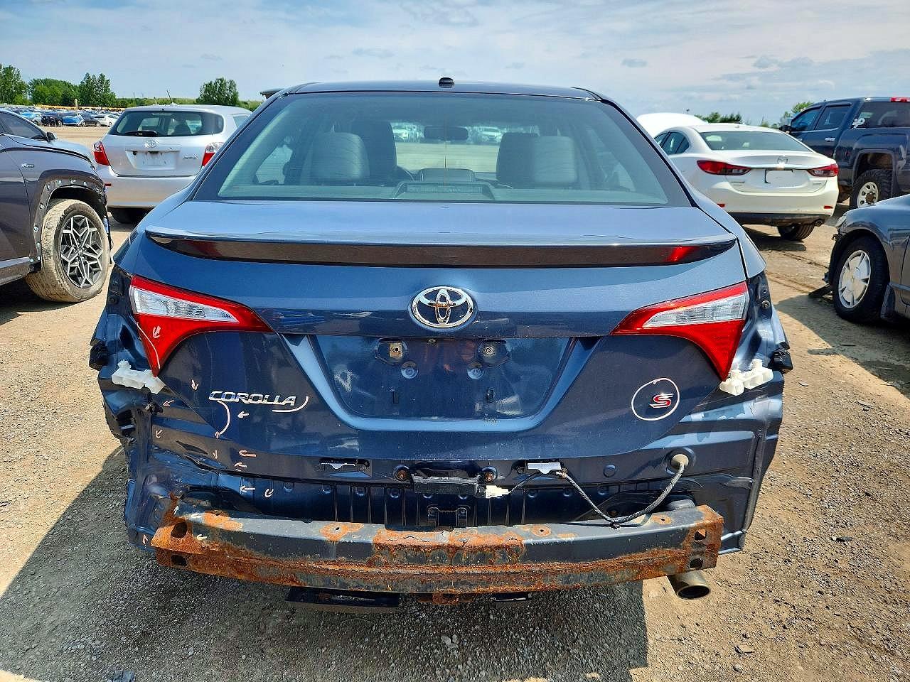 2014 Toyota Corolla L Gray vin: 2T1BURHE6EC108248