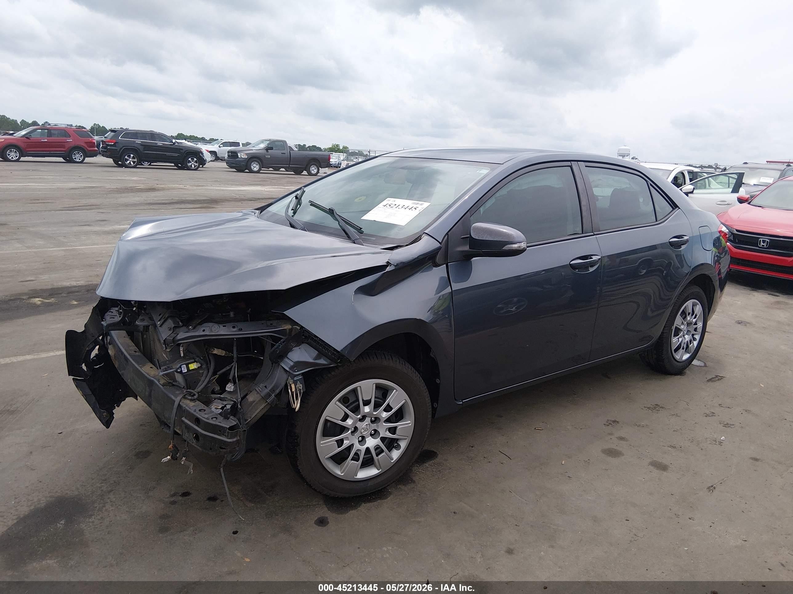 2014 Toyota Corolla S Blue vin: 2T1BURHE6EC125874
