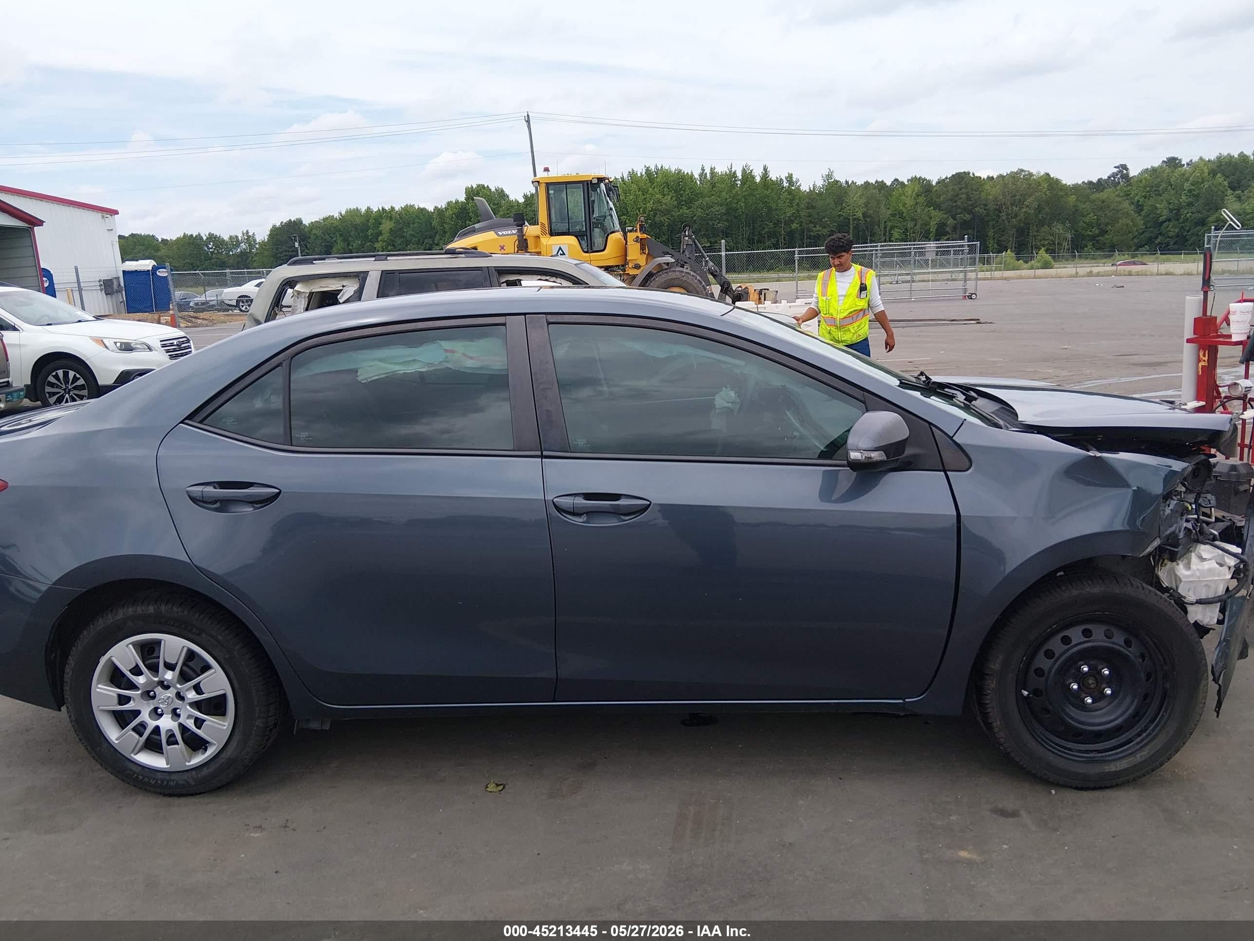2014 Toyota Corolla S Blue vin: 2T1BURHE6EC125874