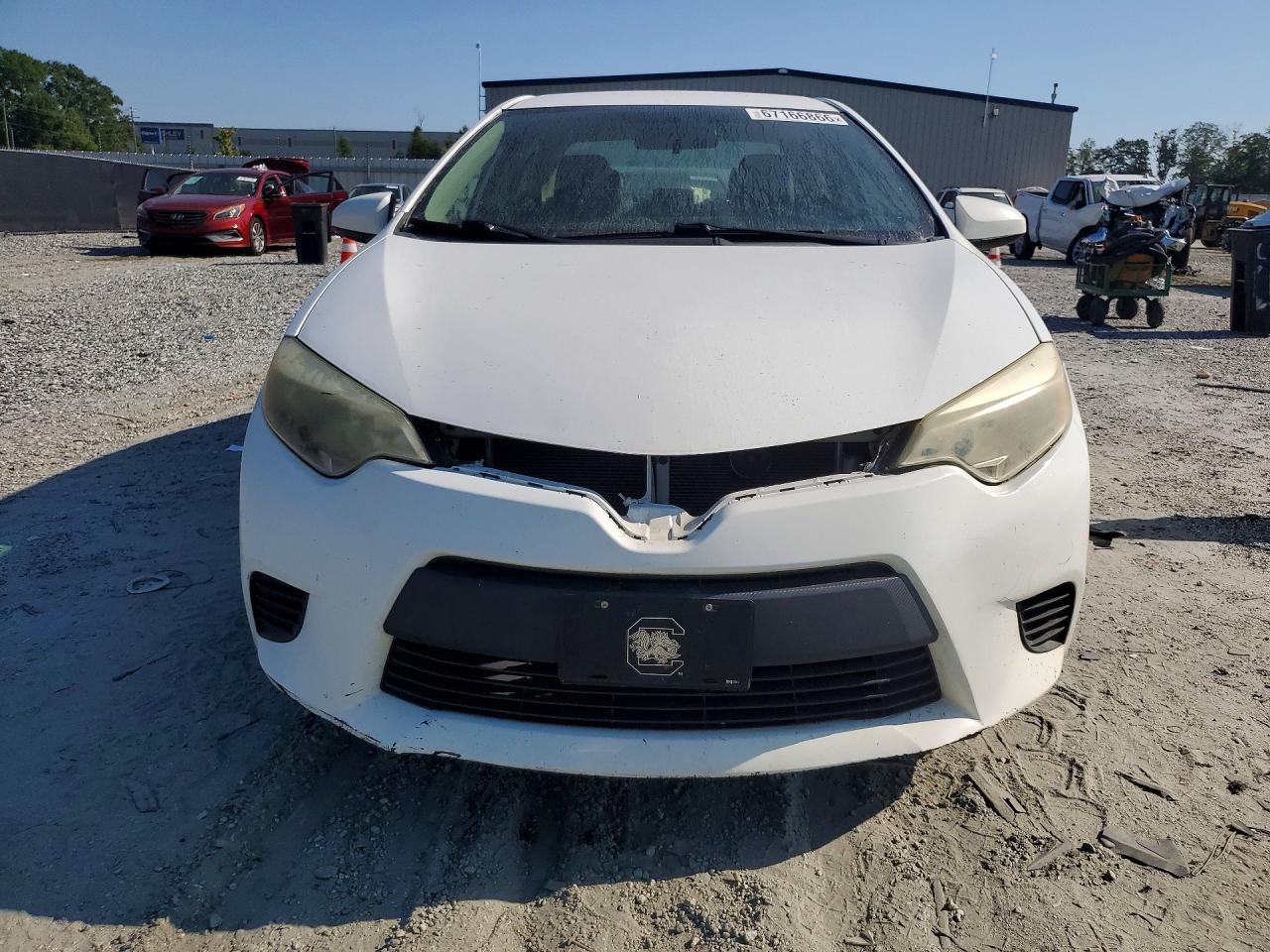 2014 Toyota Corolla Le White vin: 2T1BURHE6EC134137