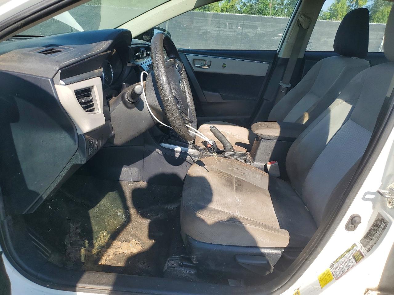 2014 Toyota Corolla Le White vin: 2T1BURHE6EC134137
