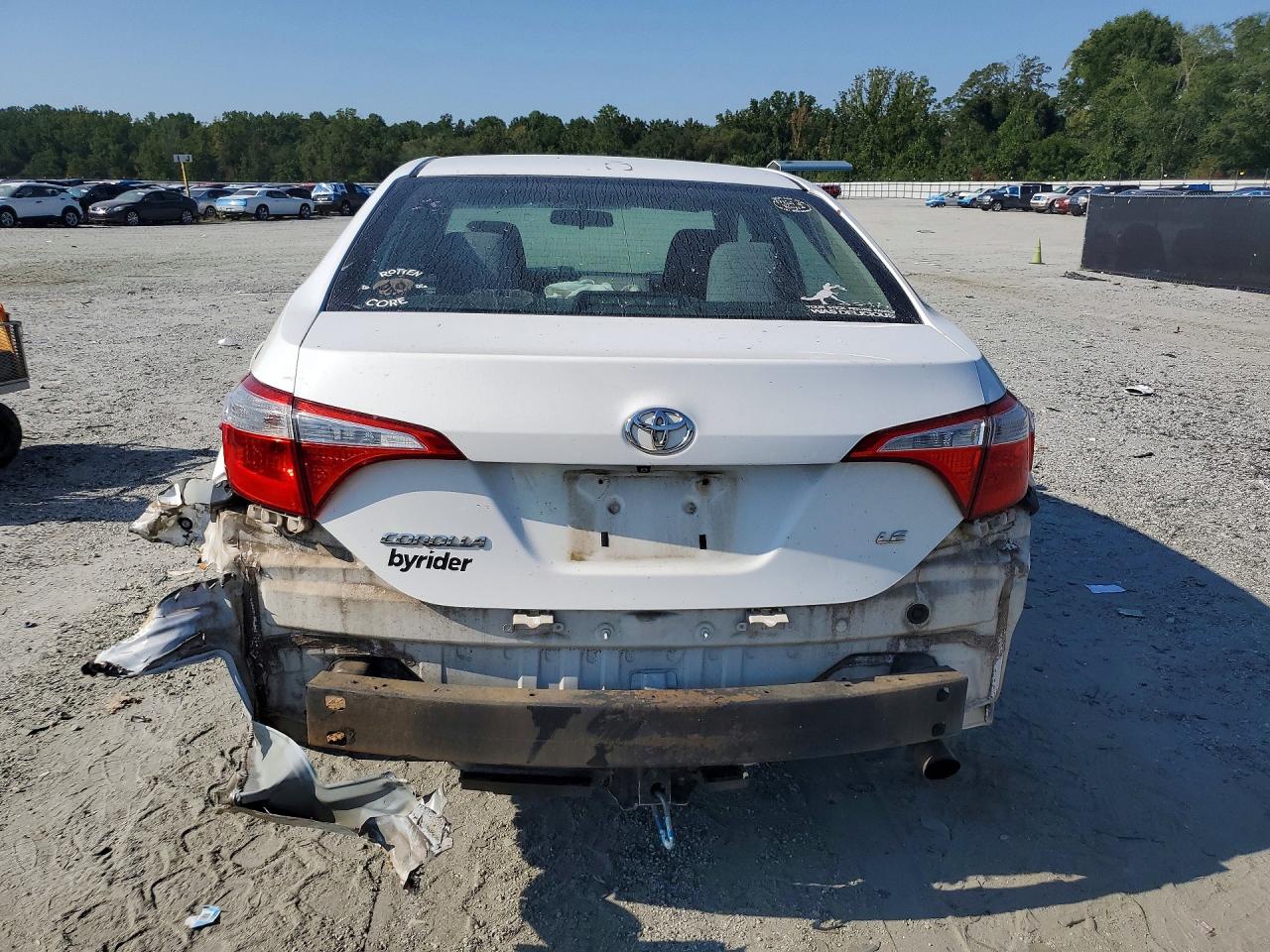 2014 Toyota Corolla Le White vin: 2T1BURHE6EC134137