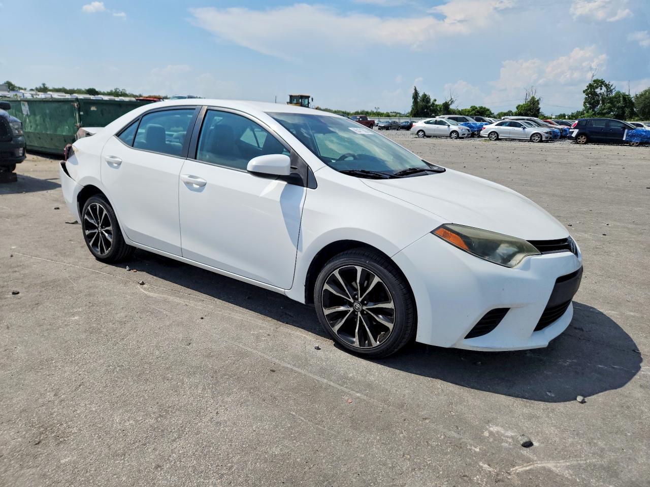 2014 Toyota Corolla Le White vin: 2T1BURHE6EC137992