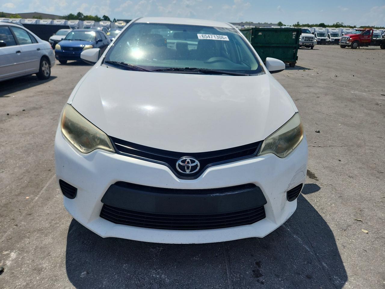 2014 Toyota Corolla Le White vin: 2T1BURHE6EC137992