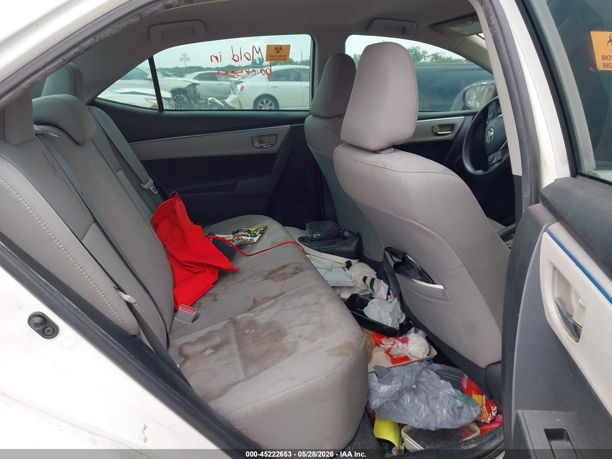 2014 Toyota Corolla Le White vin: 2T1BURHE6EC141847