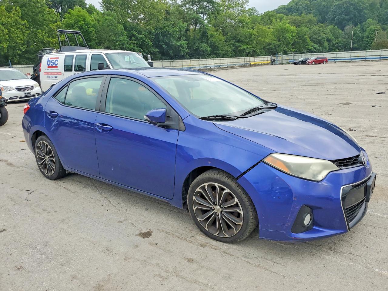 2014 Toyota Corolla S Plus Blue vin: 2T1BURHE6EC143520