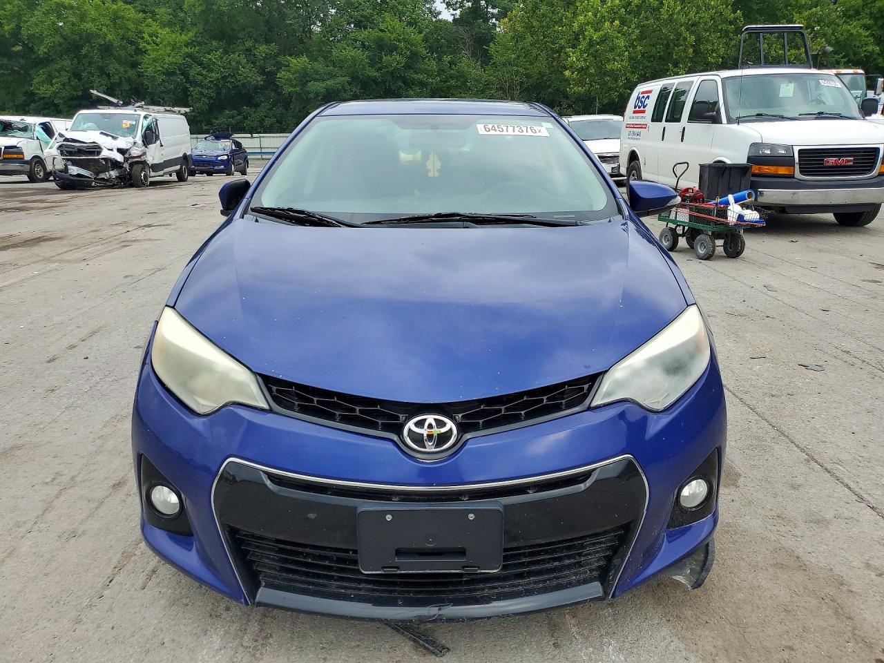 2014 Toyota Corolla S Plus Blue vin: 2T1BURHE6EC143520