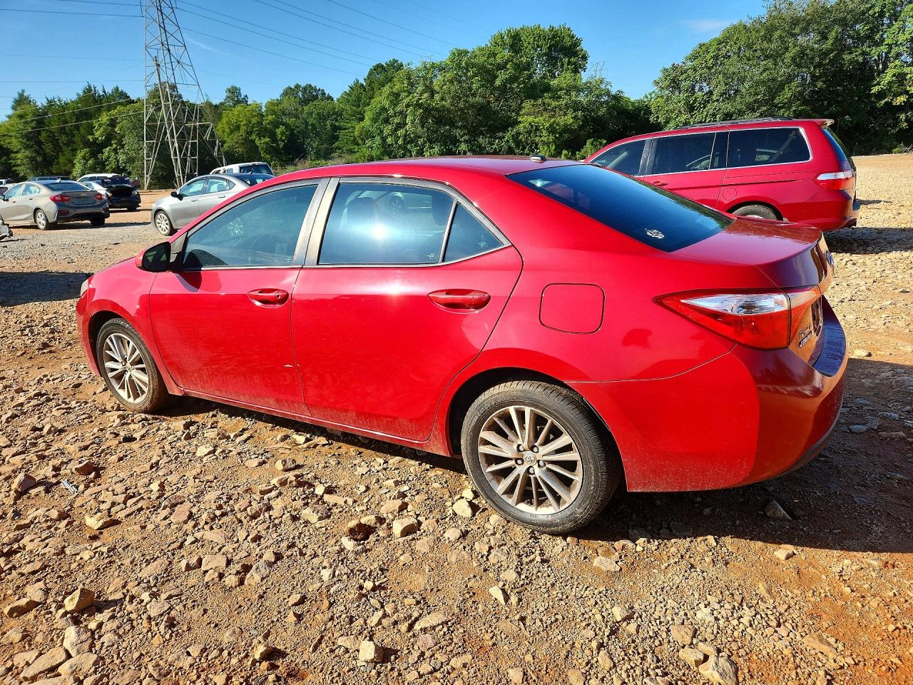 2014 Toyota Corolla Le Premium Red vin: 2T1BURHE6EC148975