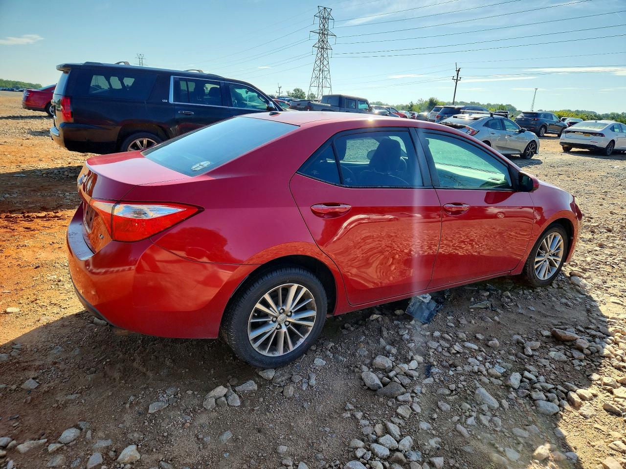 2014 Toyota Corolla Le Premium Red vin: 2T1BURHE6EC148975