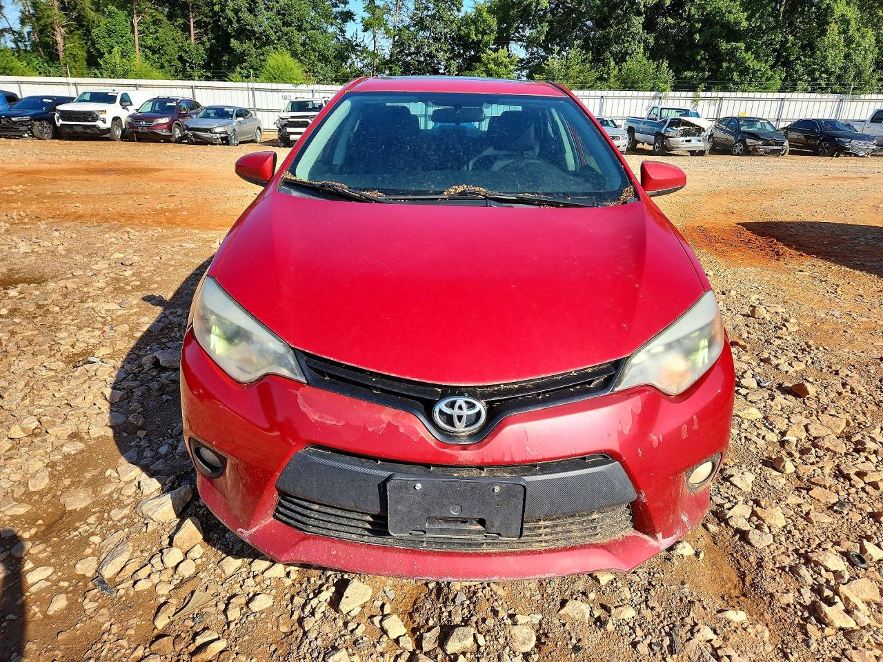 2014 Toyota Corolla Le Premium Red vin: 2T1BURHE6EC148975