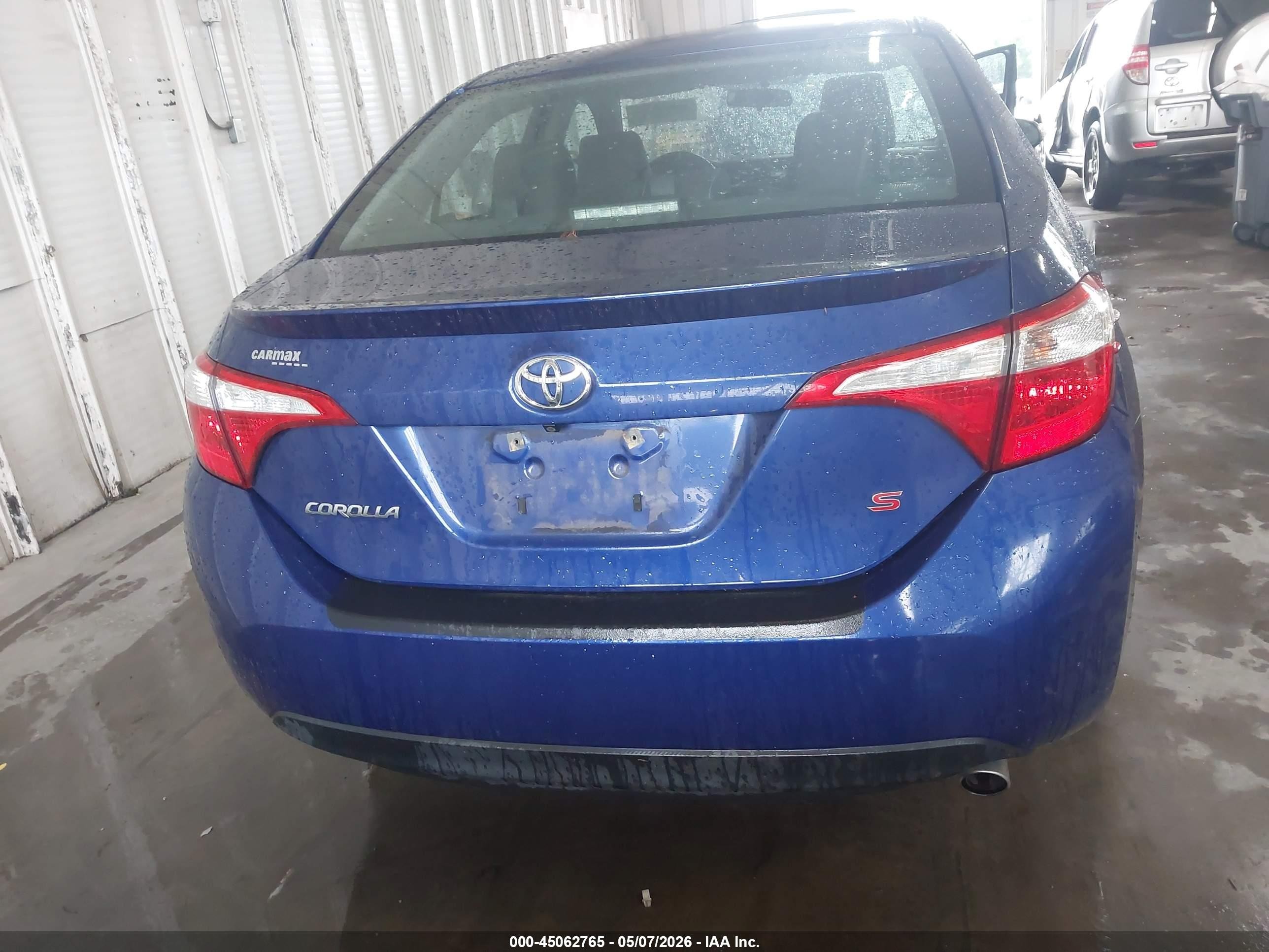 2014 Toyota Corolla S Plus Blue vin: 2T1BURHE6EC154999