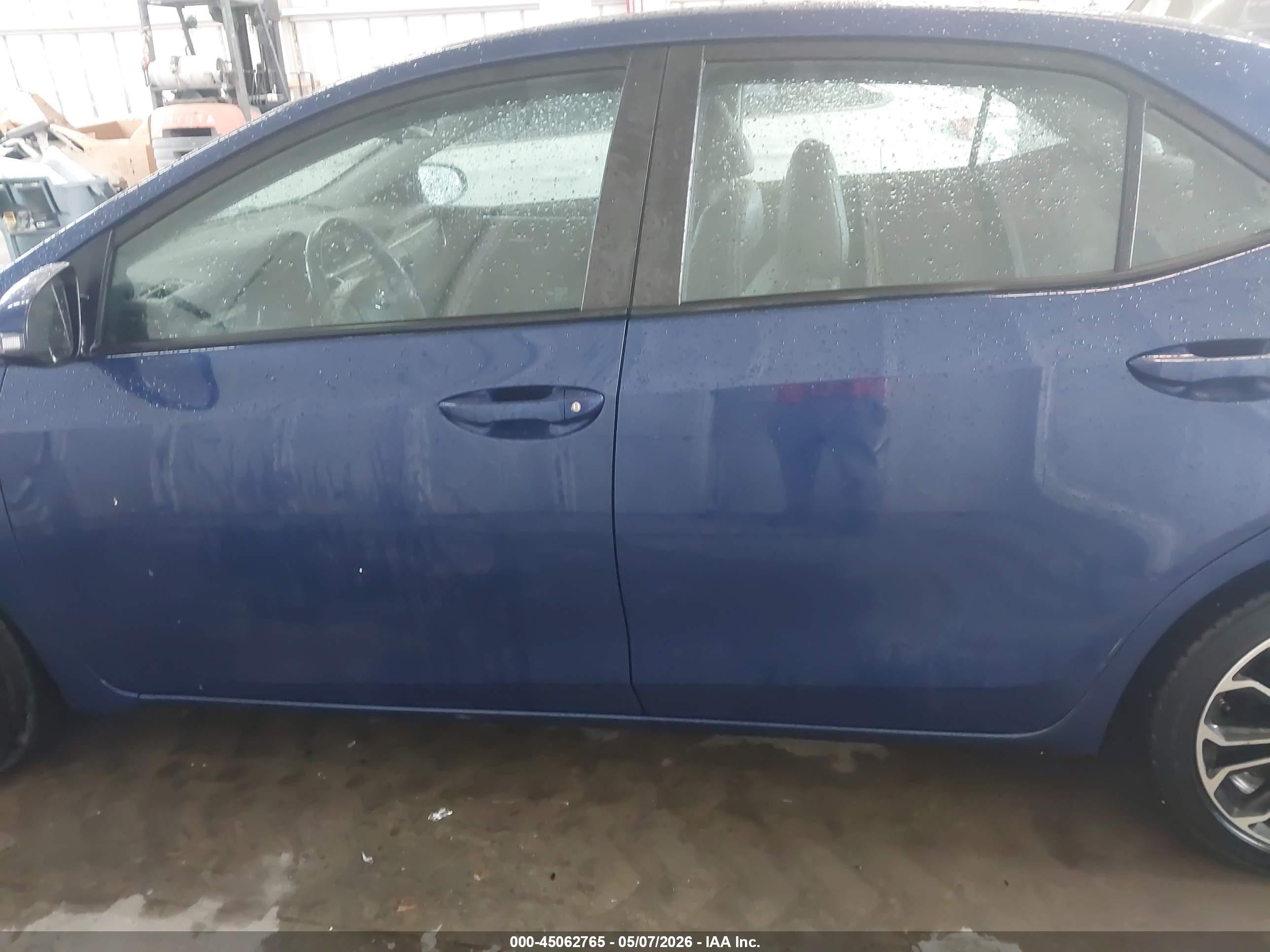 2014 Toyota Corolla S Plus Blue vin: 2T1BURHE6EC154999