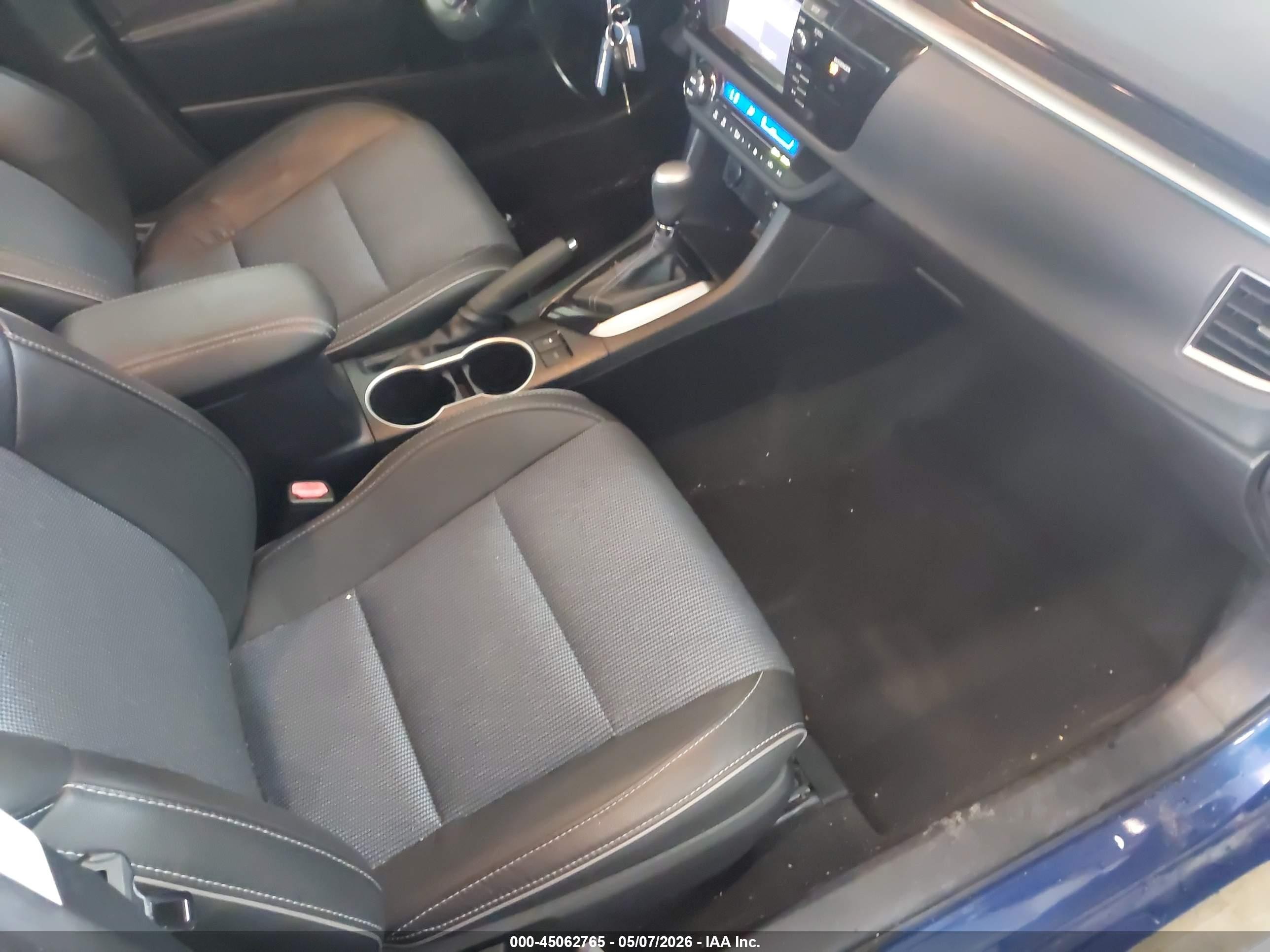 2014 Toyota Corolla S Plus Blue vin: 2T1BURHE6EC154999