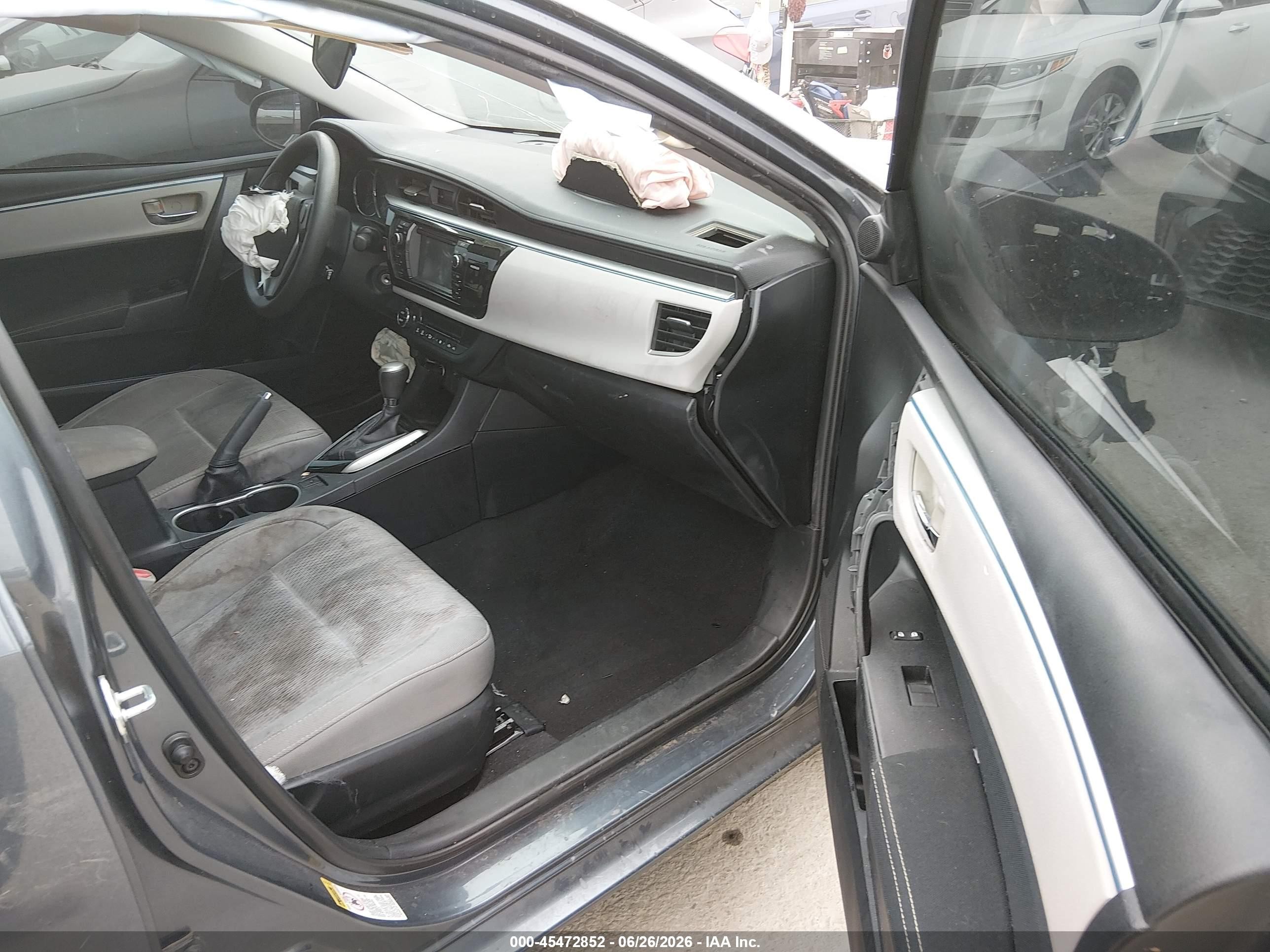 2014 Toyota Corolla Le Plus Gray vin: 2T1BURHE6EC166313
