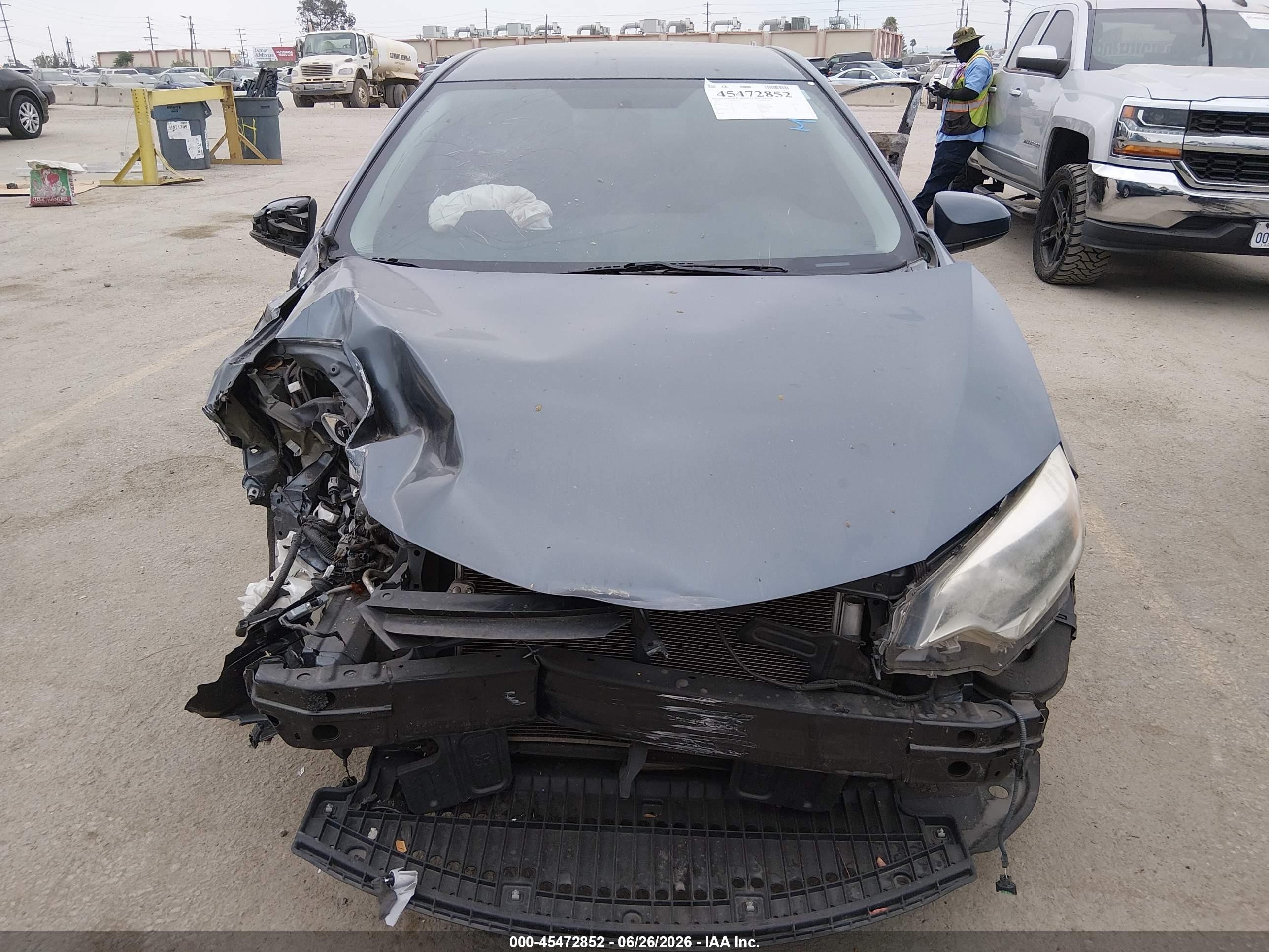 2014 Toyota Corolla Le Plus Gray vin: 2T1BURHE6EC166313