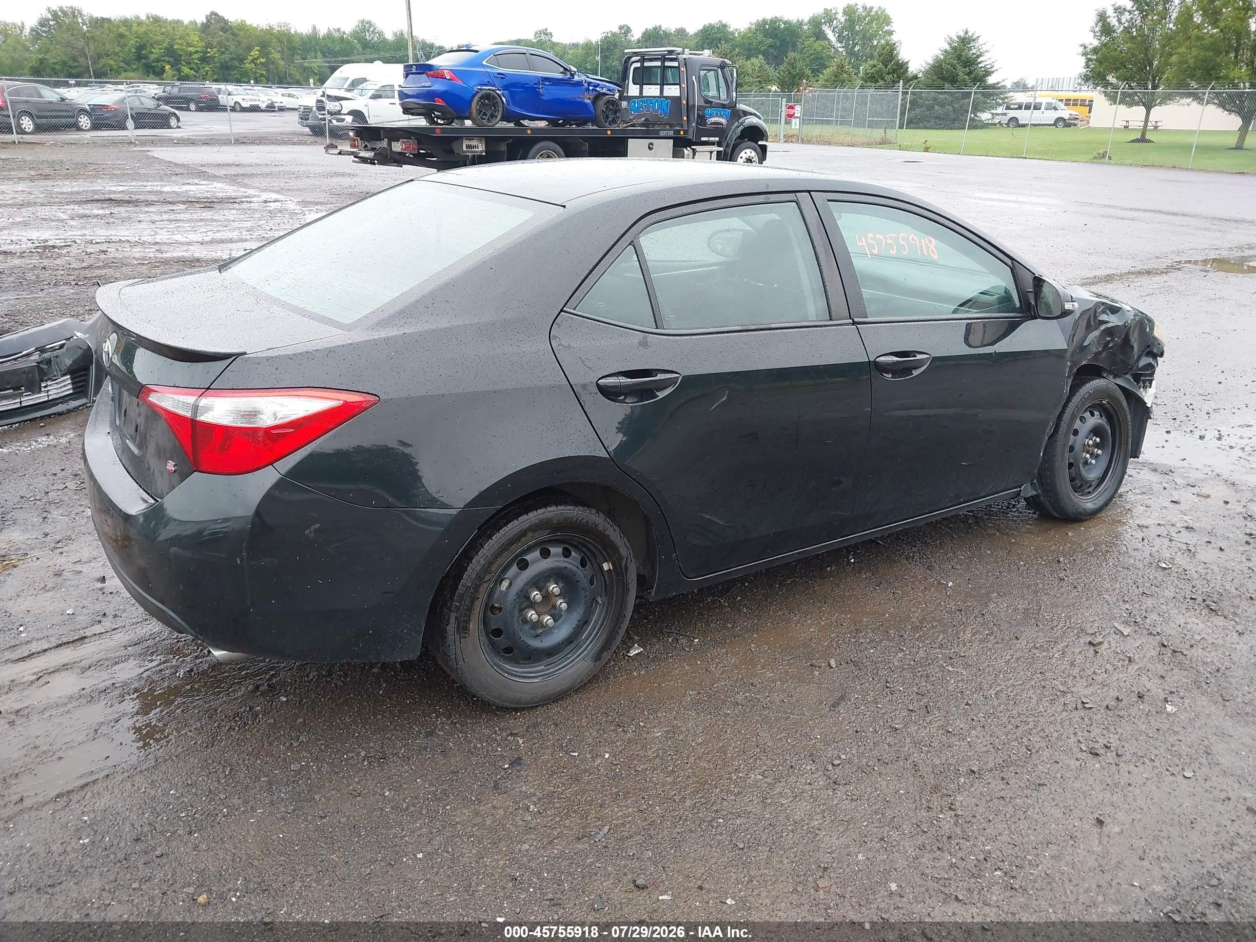 2014 Toyota Corolla S Plus Black vin: 2T1BURHE6EC167588