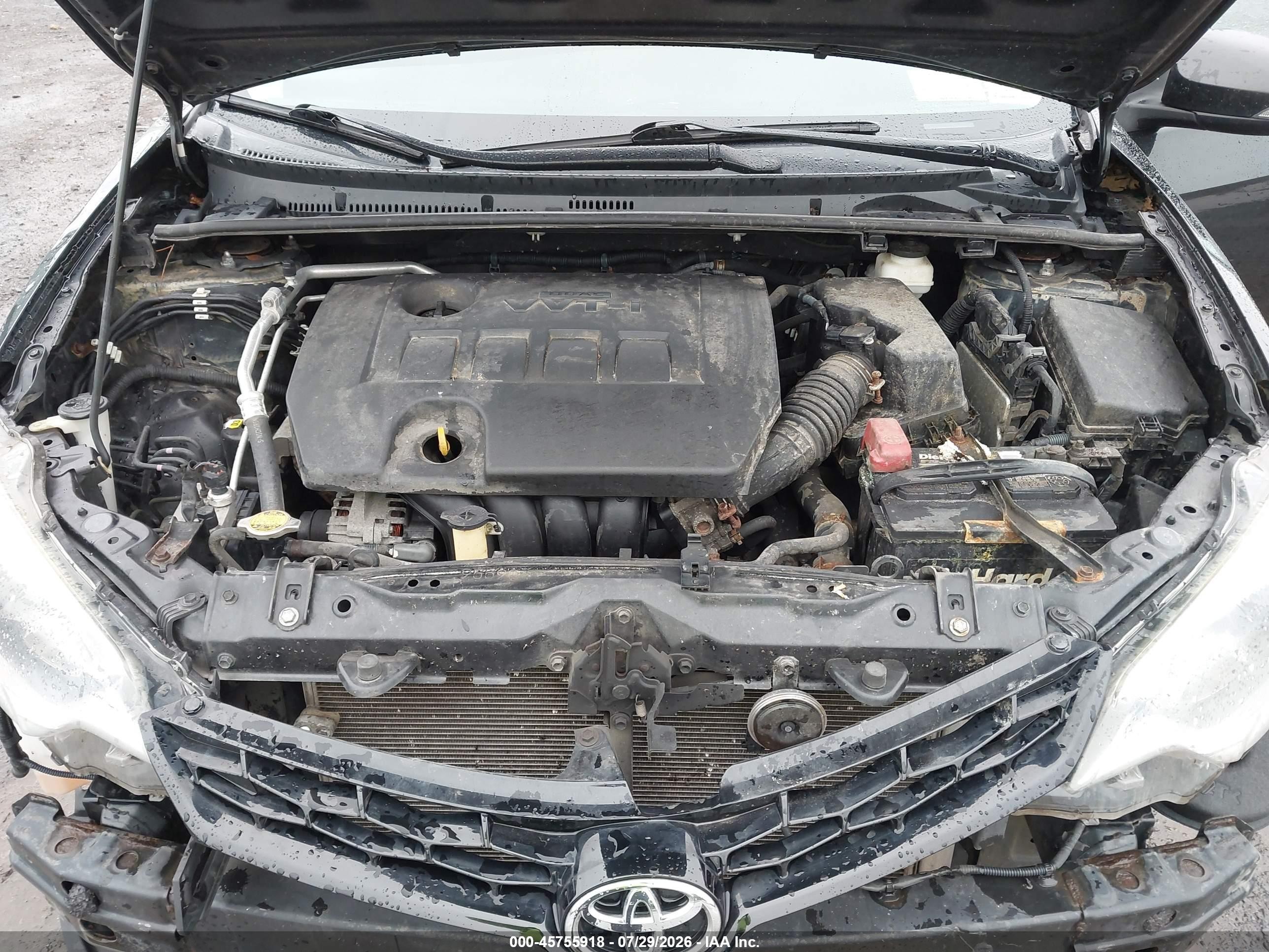 2014 Toyota Corolla S Plus Black vin: 2T1BURHE6EC167588