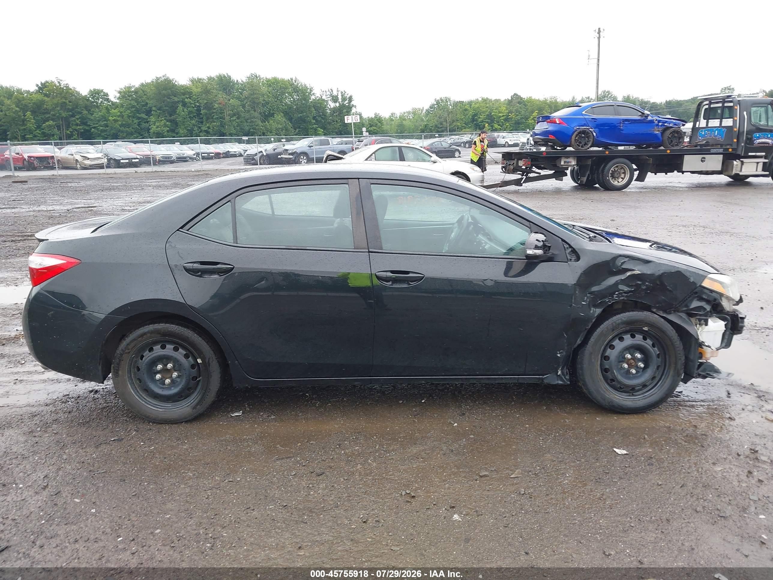 2014 Toyota Corolla S Plus Black vin: 2T1BURHE6EC167588