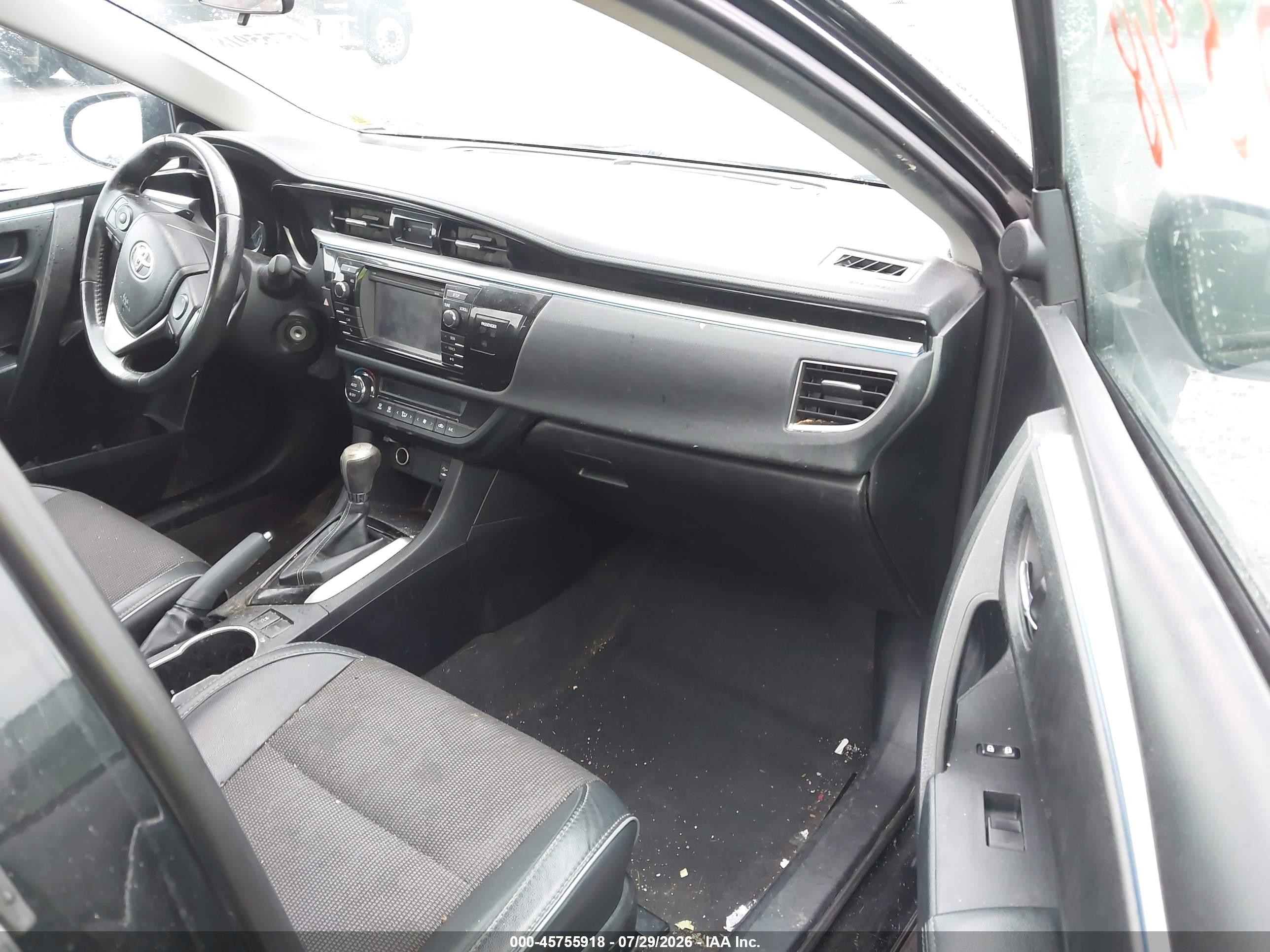 2014 Toyota Corolla S Plus Black vin: 2T1BURHE6EC167588