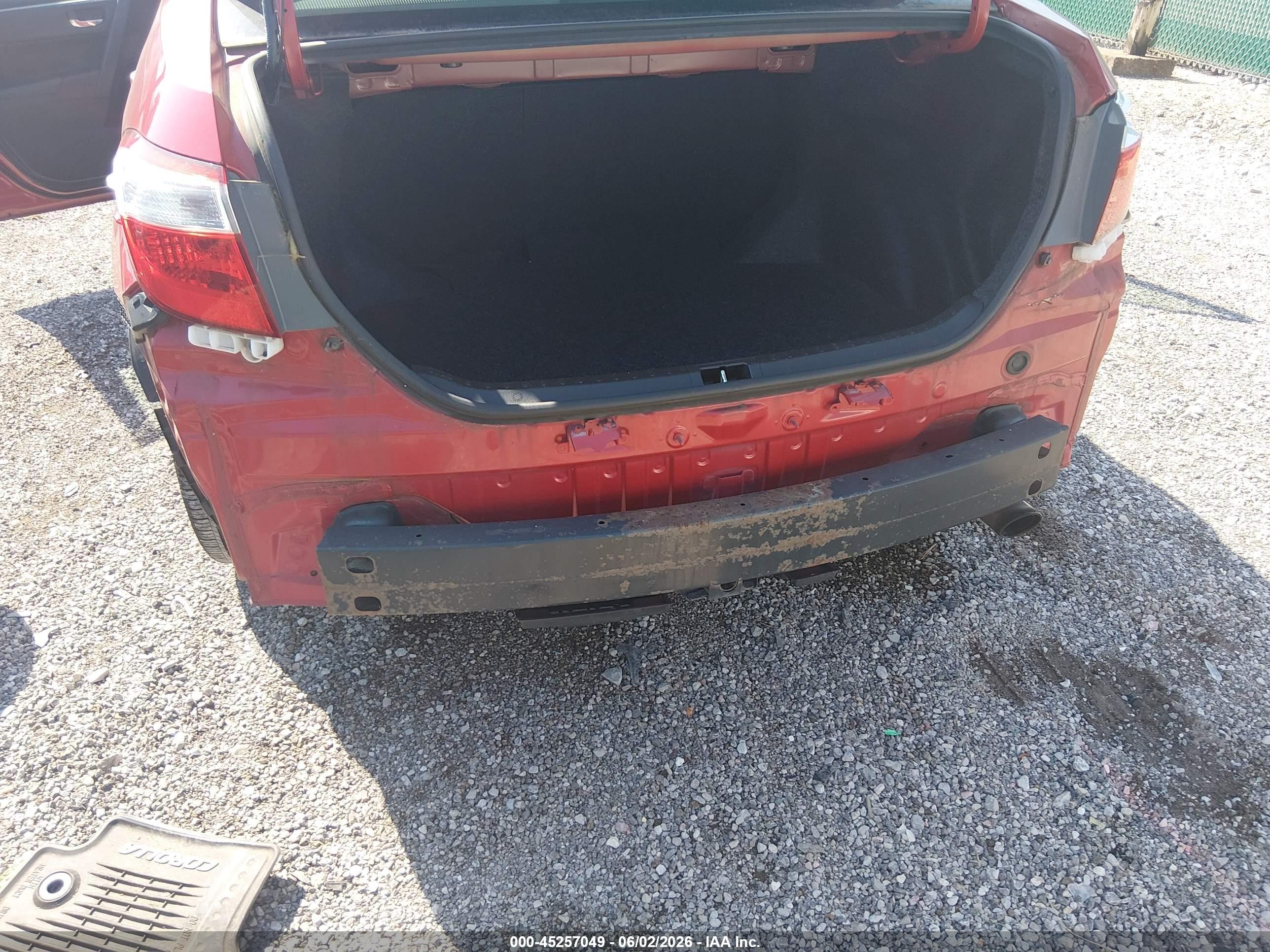 2014 Toyota Corolla S Plus Red vin: 2T1BURHE6EC170216
