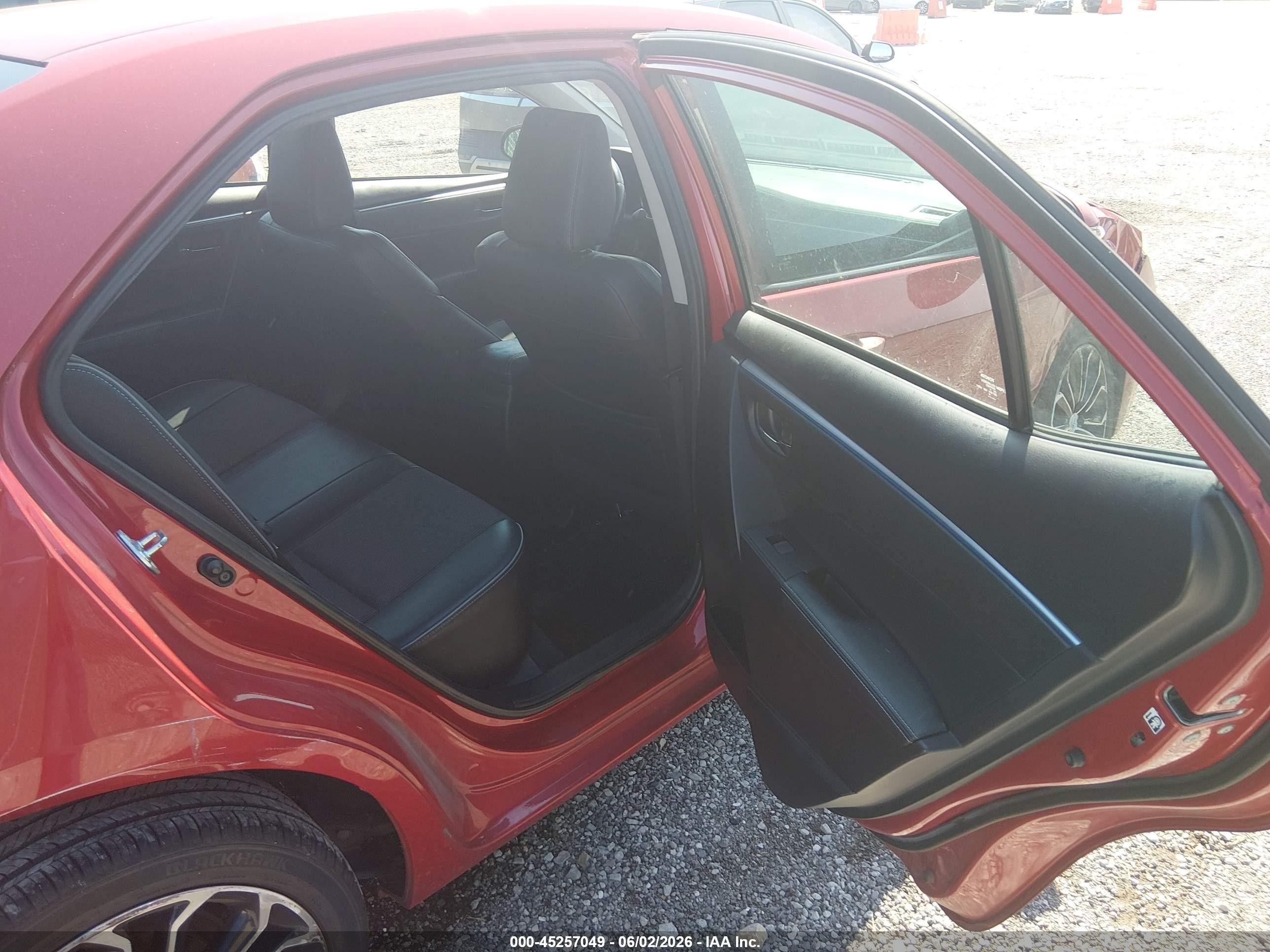 2014 Toyota Corolla S Plus Red vin: 2T1BURHE6EC170216