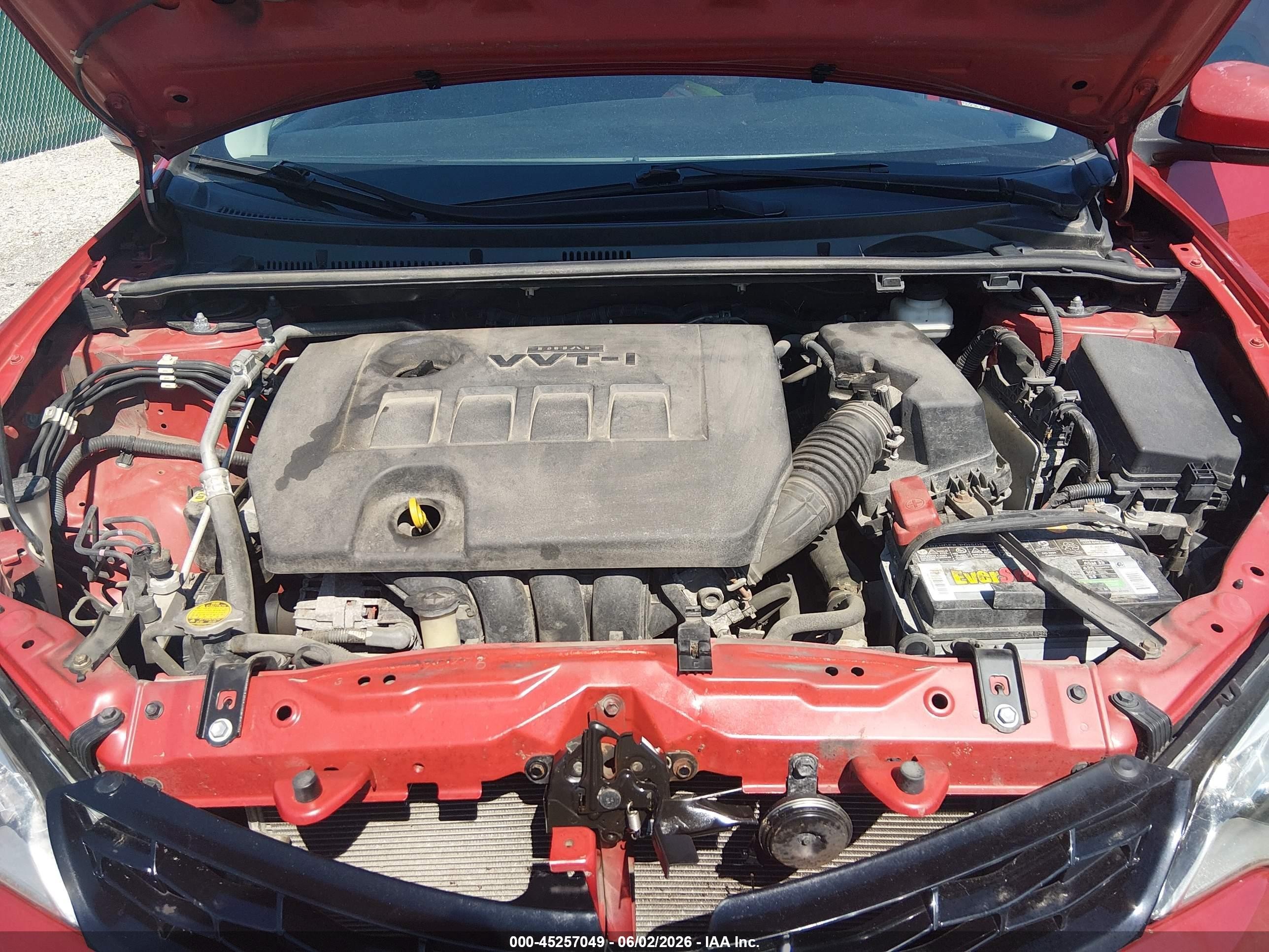 2014 Toyota Corolla S Plus Red vin: 2T1BURHE6EC170216