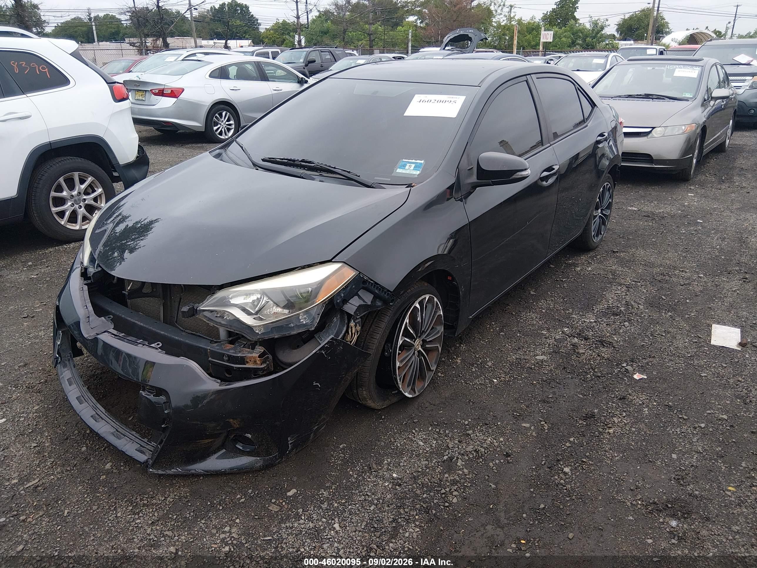 2014 Toyota Corolla S Plus Black vin: 2T1BURHE6EC170233
