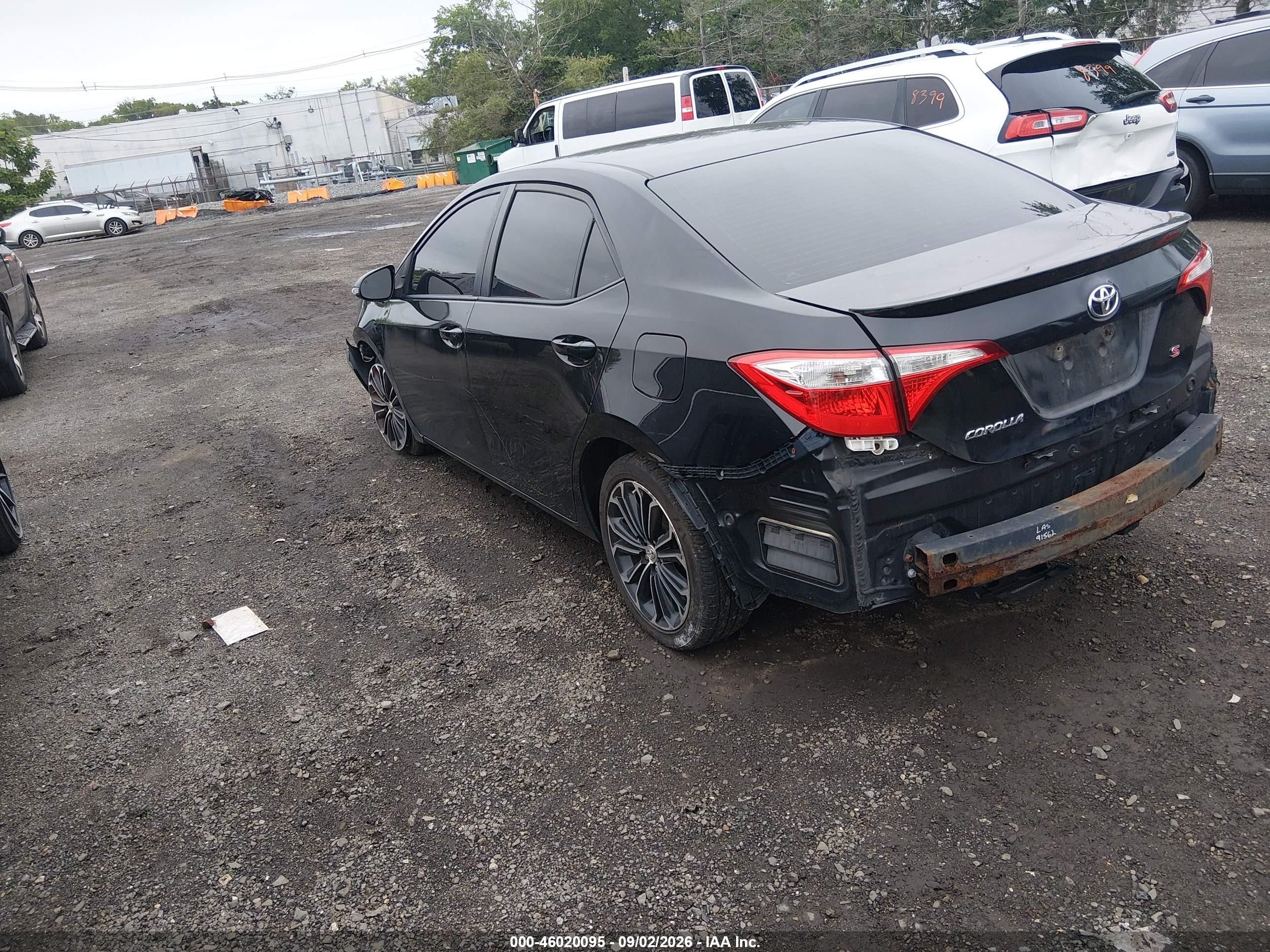 2014 Toyota Corolla S Plus Black vin: 2T1BURHE6EC170233