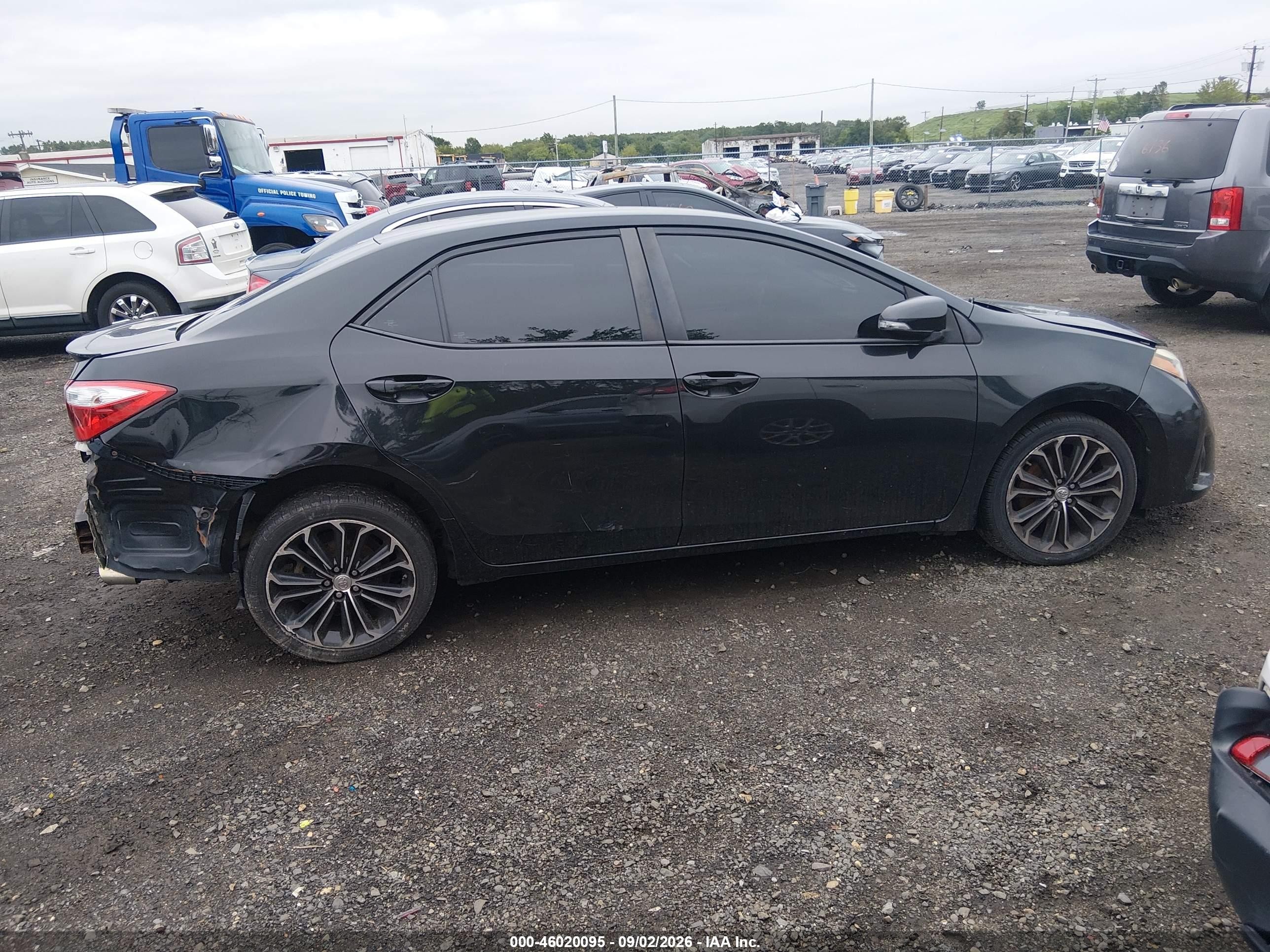2014 Toyota Corolla S Plus Black vin: 2T1BURHE6EC170233