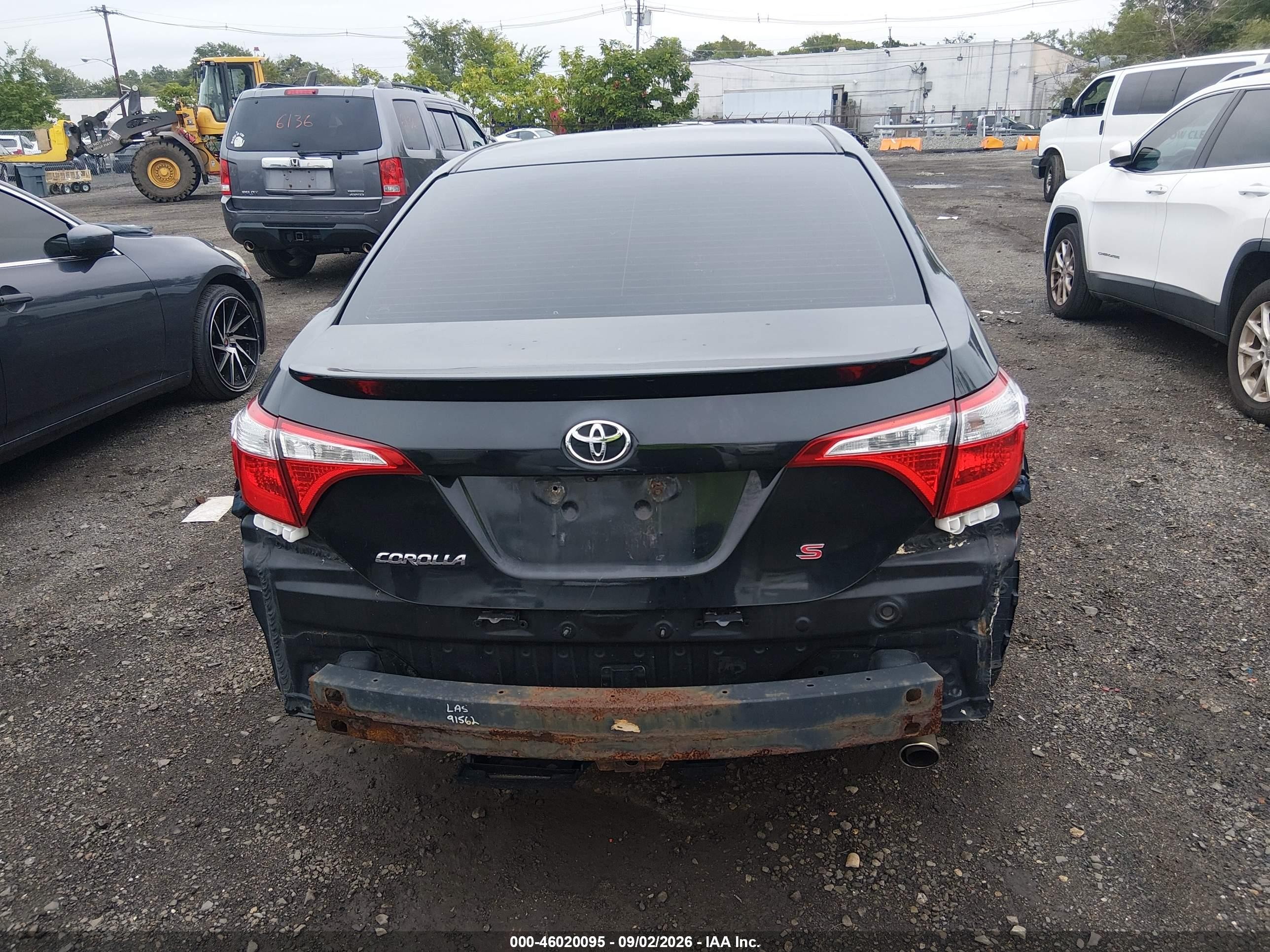 2014 Toyota Corolla S Plus Black vin: 2T1BURHE6EC170233