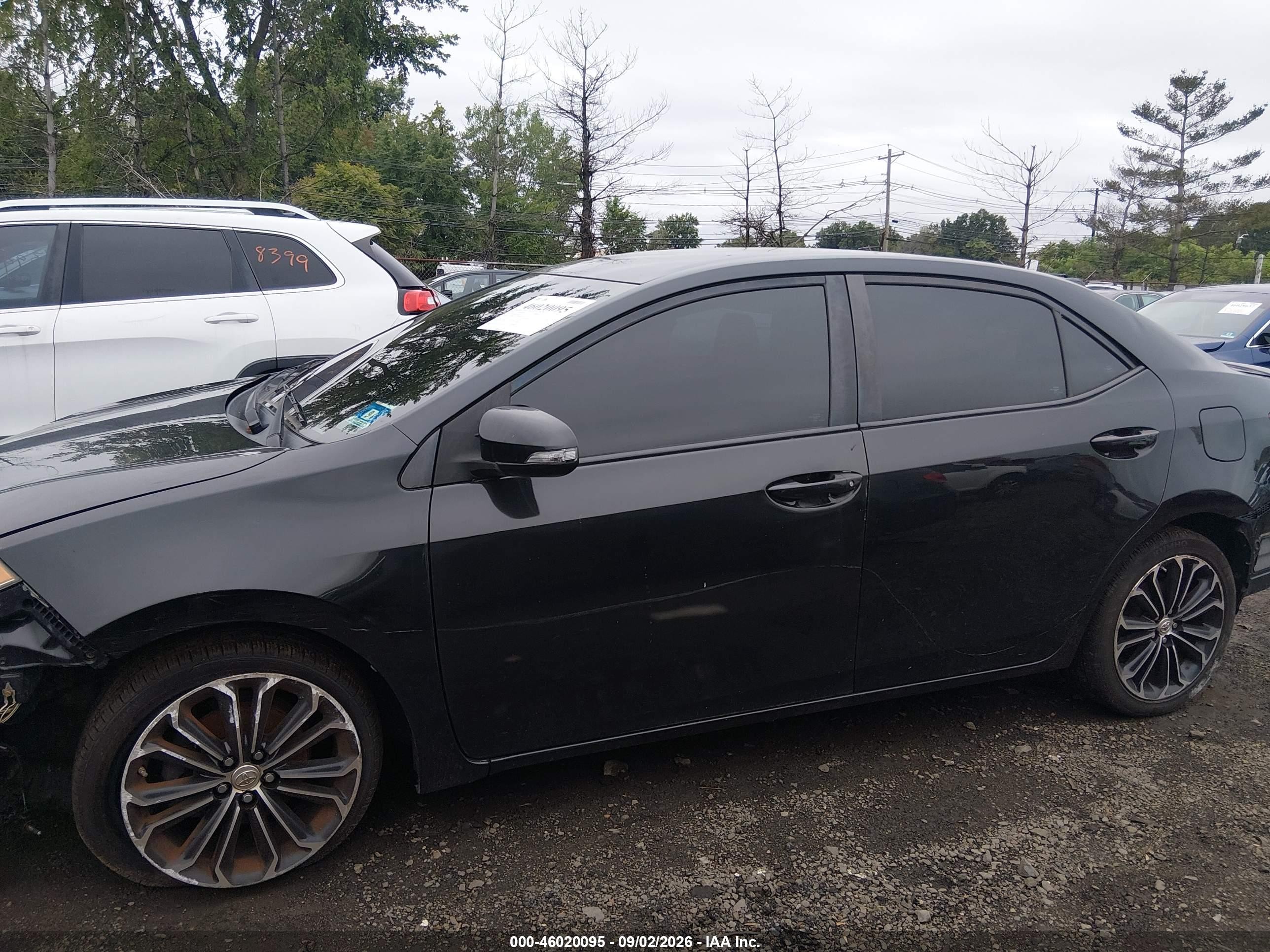 2014 Toyota Corolla S Plus Black vin: 2T1BURHE6EC170233