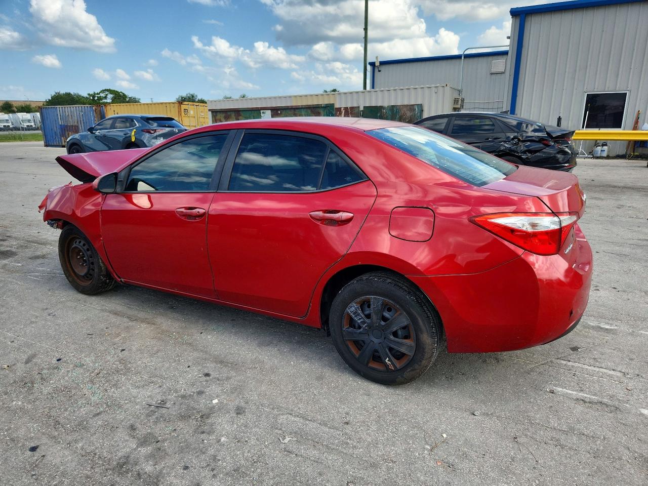 2014 Toyota Corolla Le Red vin: 2T1BURHE6EC173424