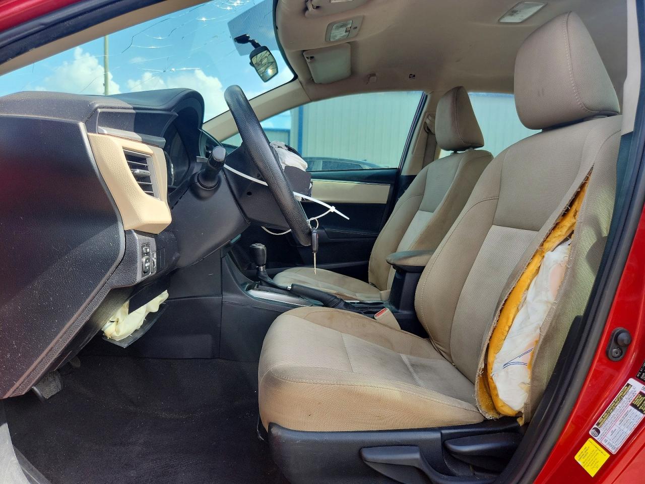 2014 Toyota Corolla Le Red vin: 2T1BURHE6EC173424