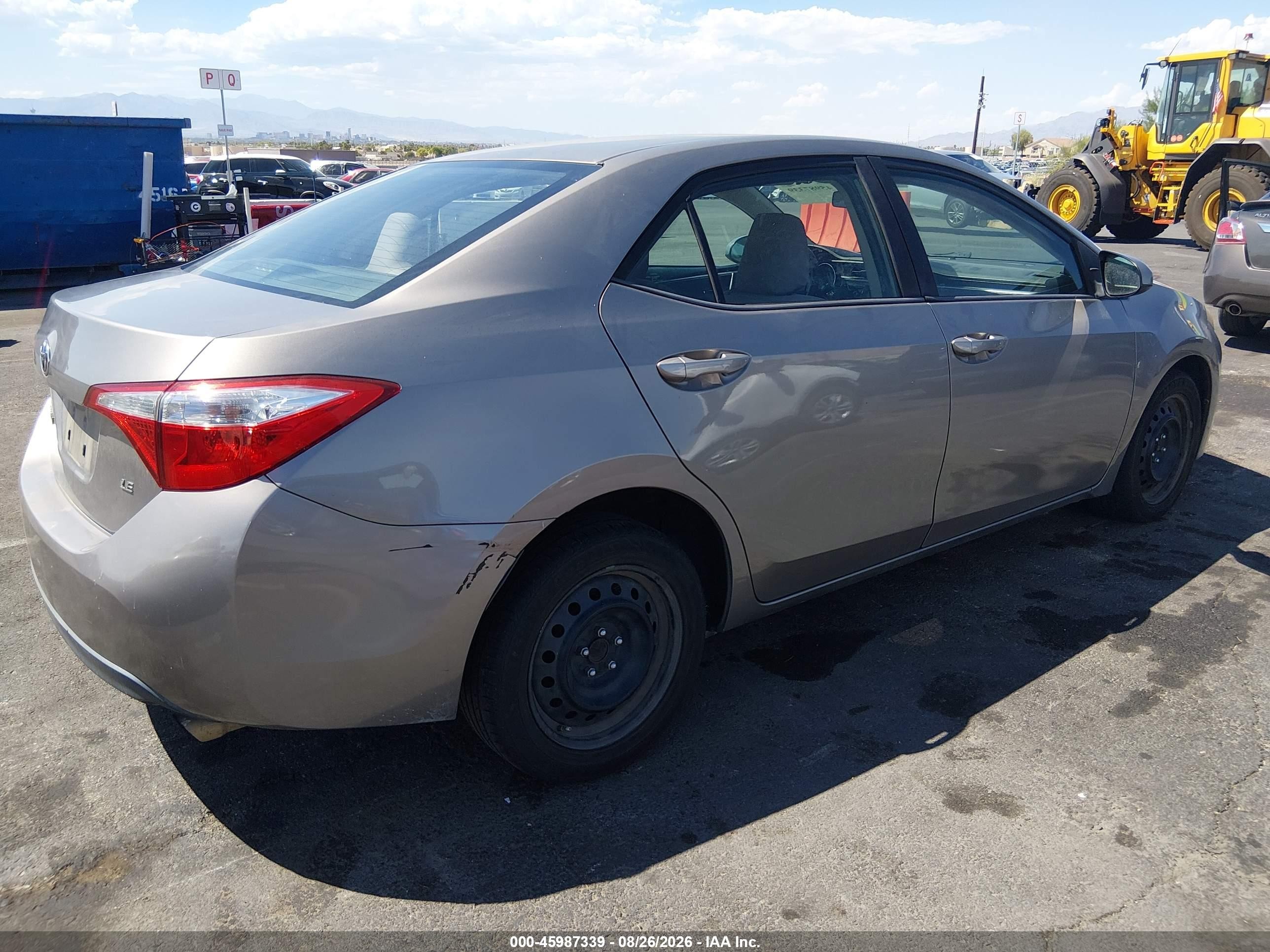 2014 Toyota Corolla Le Silver vin: 2T1BURHE6EC174881