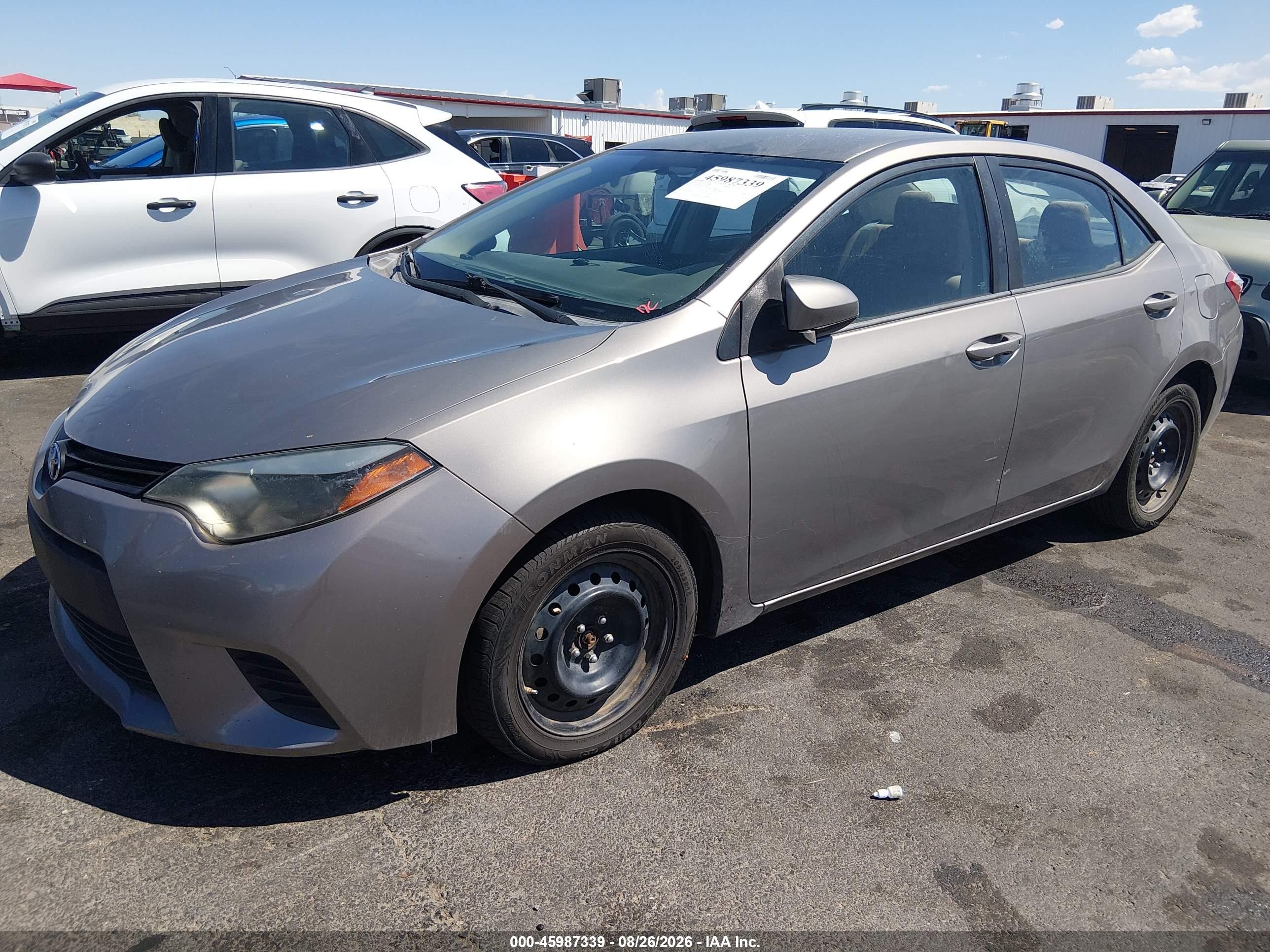 2014 Toyota Corolla Le Silver vin: 2T1BURHE6EC174881