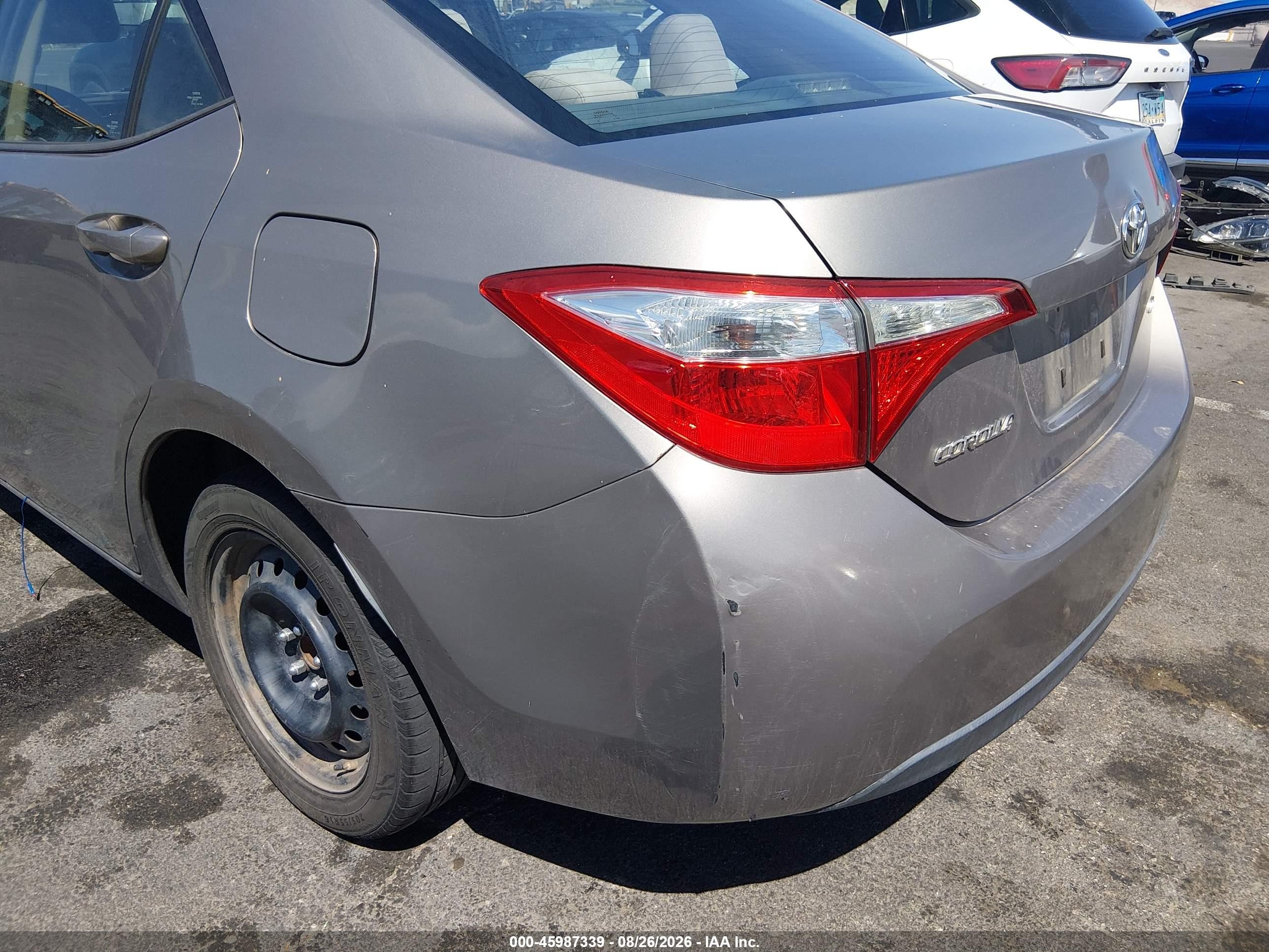 2014 Toyota Corolla Le Silver vin: 2T1BURHE6EC174881