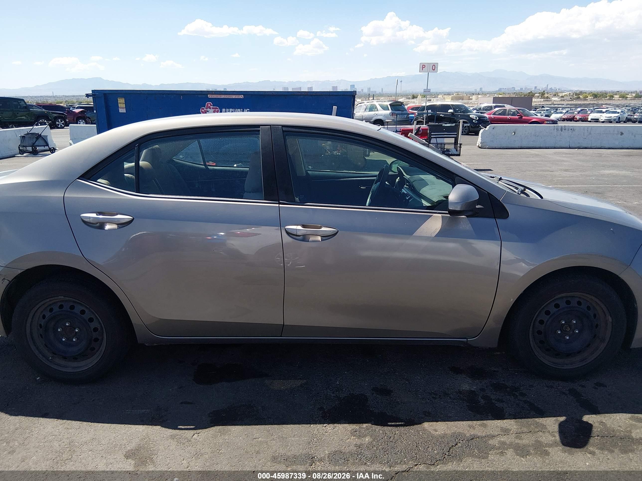 2014 Toyota Corolla Le Silver vin: 2T1BURHE6EC174881