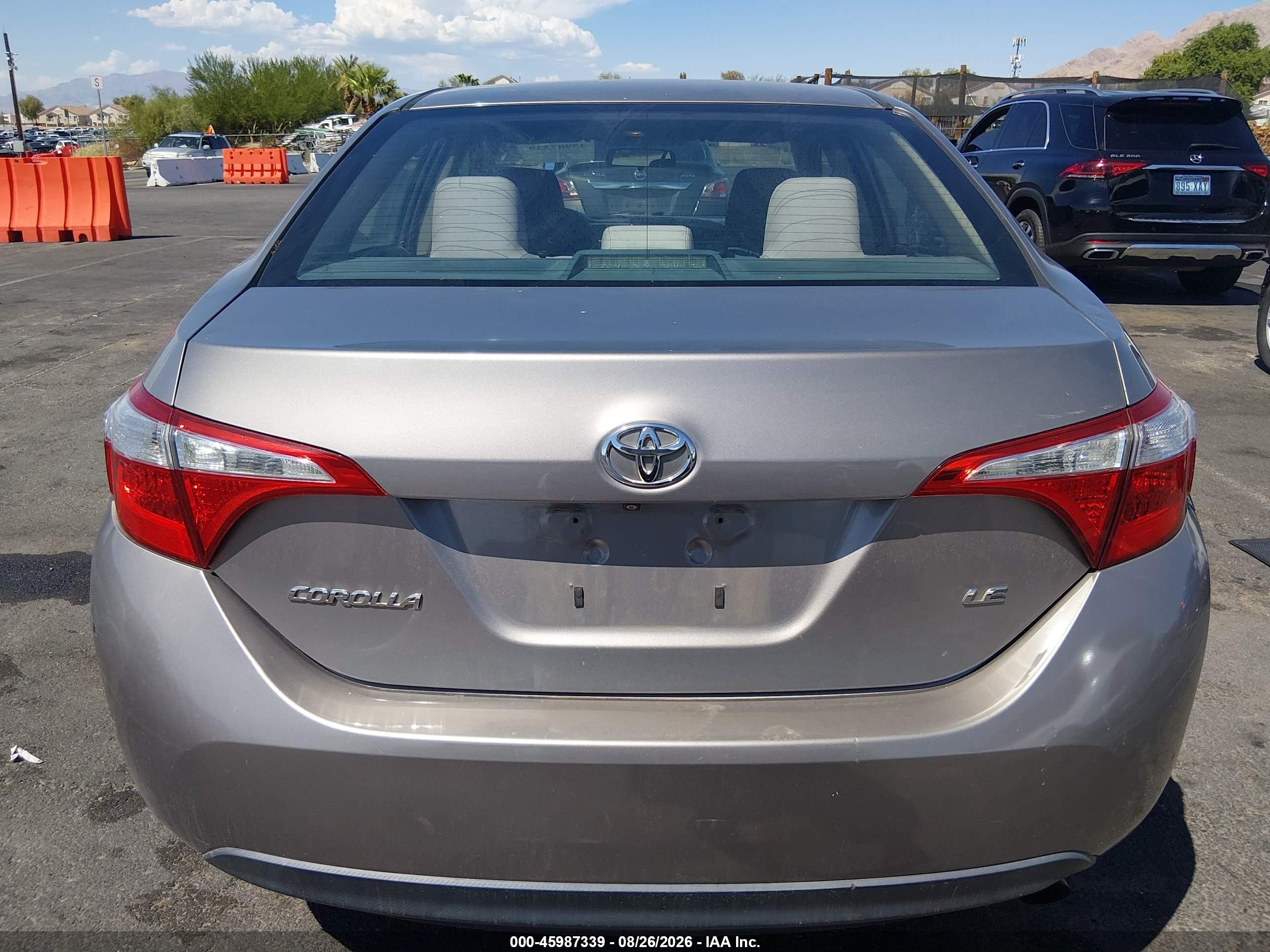 2014 Toyota Corolla Le Silver vin: 2T1BURHE6EC174881