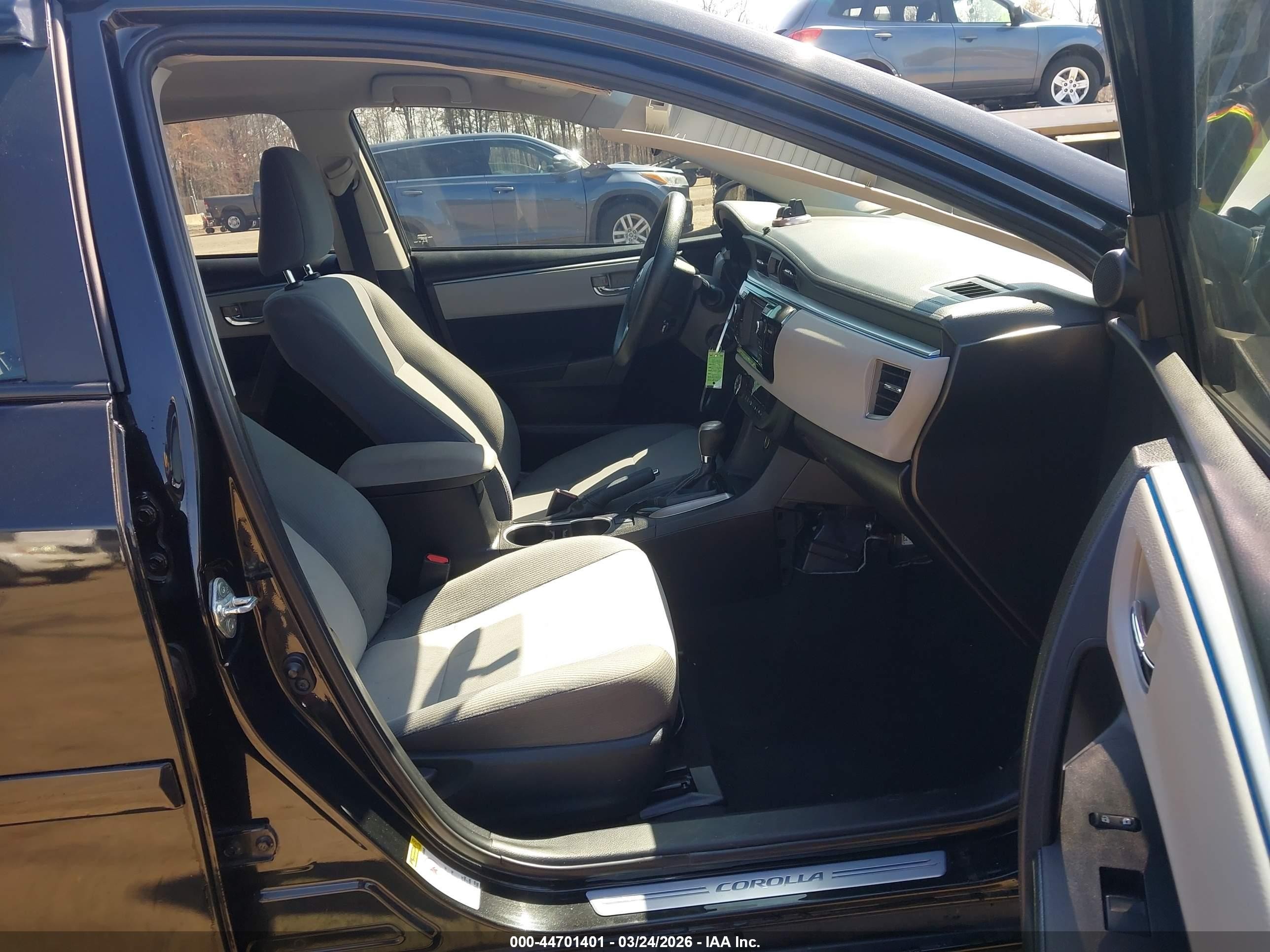 2014 Toyota Corolla Le Black vin: 2T1BURHE6EC192281