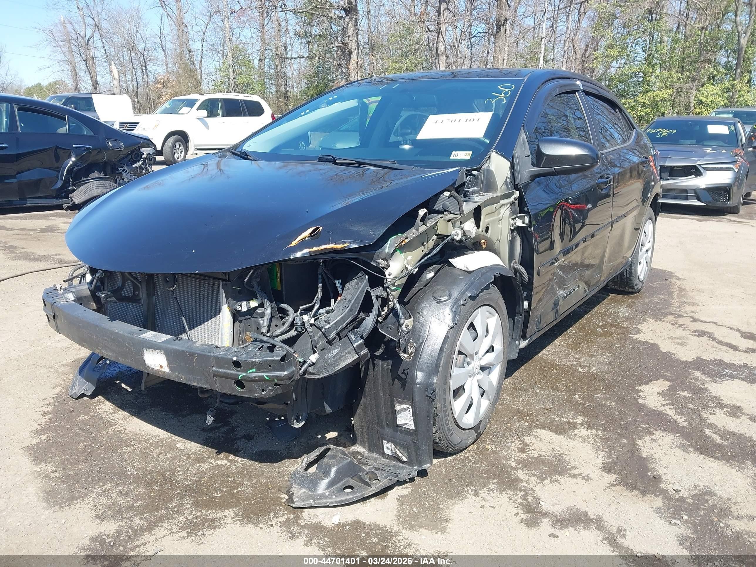 2014 Toyota Corolla Le Black vin: 2T1BURHE6EC192281