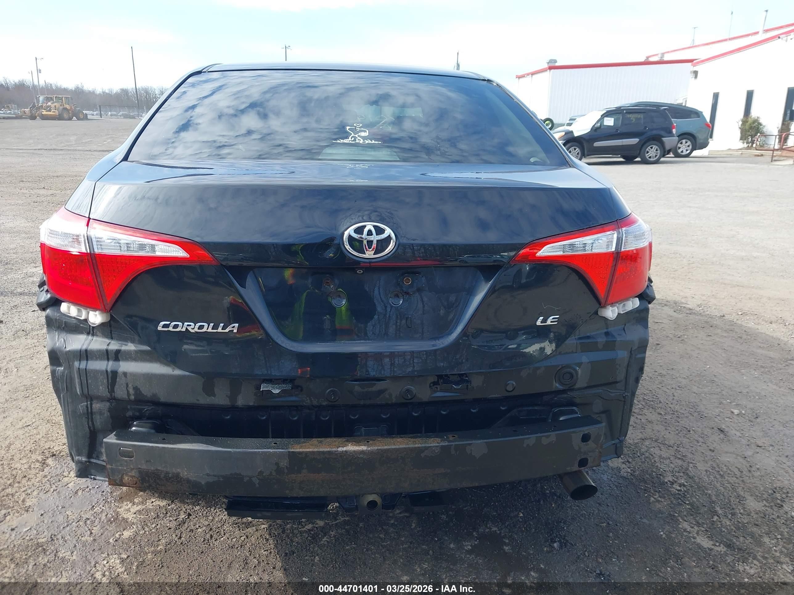 2014 Toyota Corolla Le Black vin: 2T1BURHE6EC192281