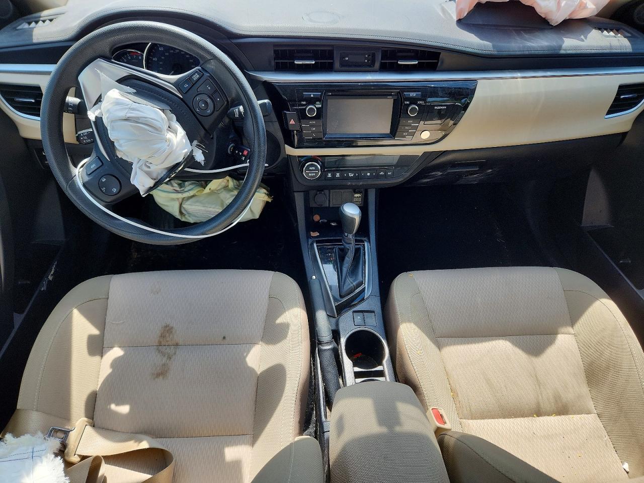2014 Toyota Corolla Le White vin: 2T1BURHE6EC196623
